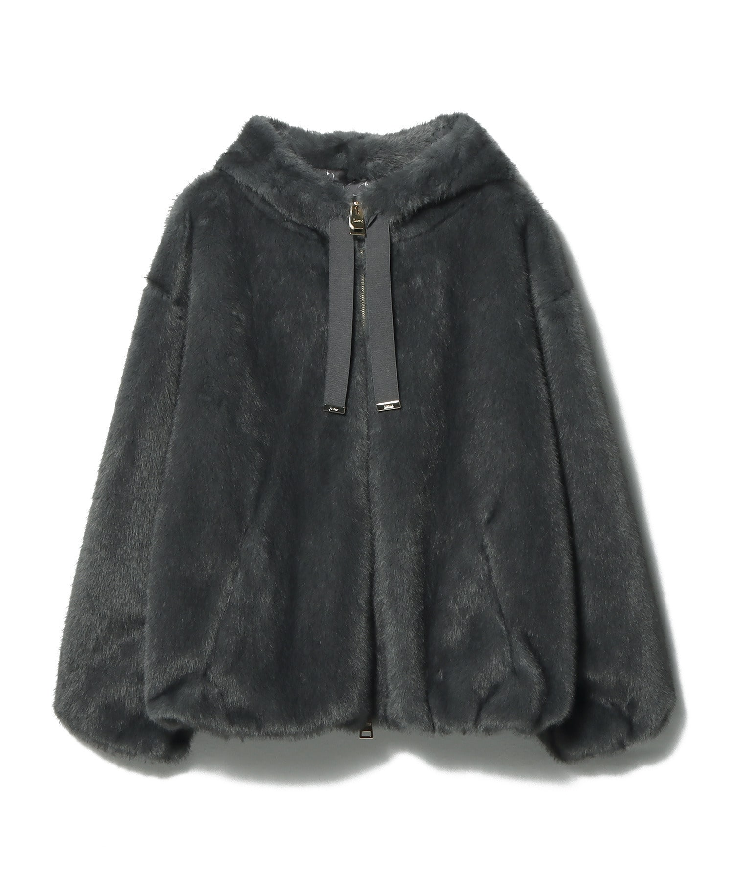 エコファーフーデッドブルゾン