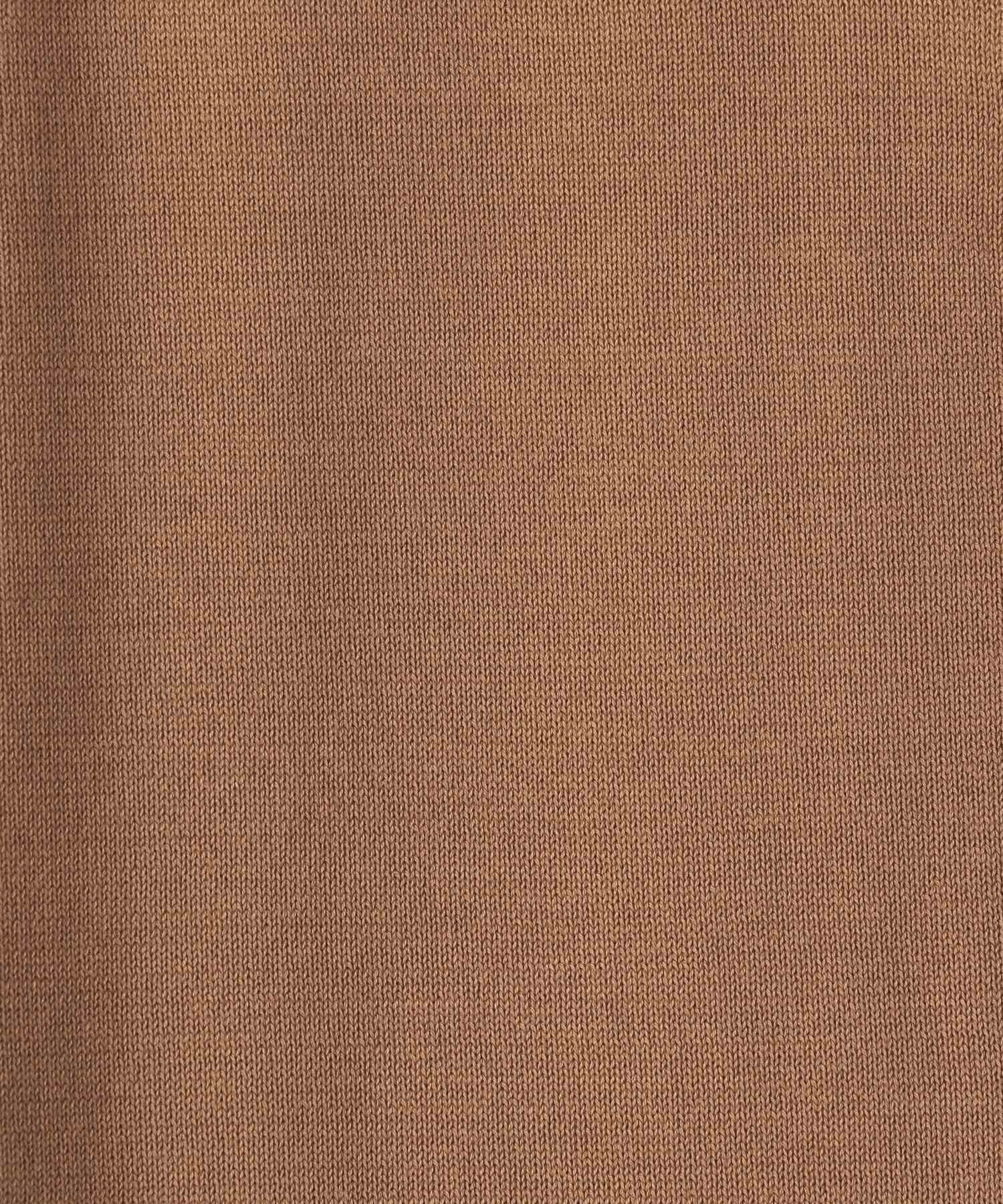 クルーネック半袖ニットTシャツ 詳細画像 ブラウン 3