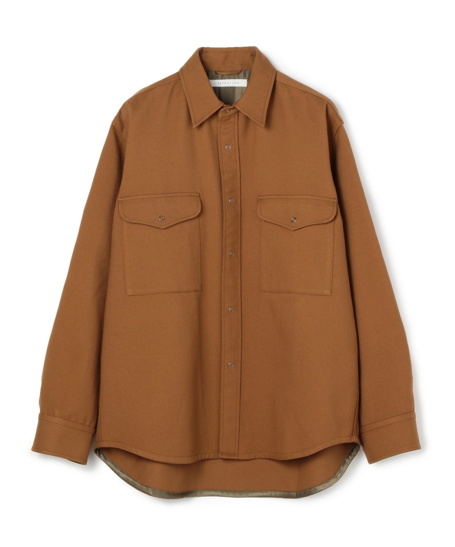 ESTNATION / ポリエステルタスラン ソリッドネルシャツ|ESTNATION ONLINE STORE|エストネーション 公式通販