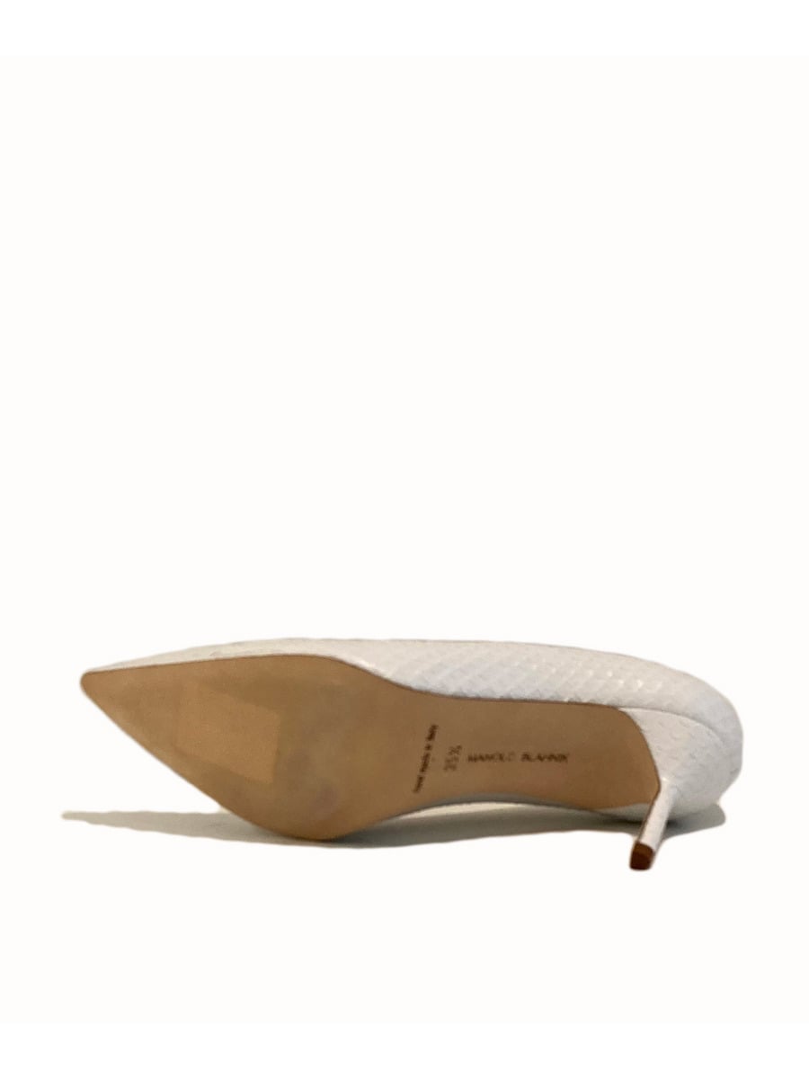 MANOLO BLAHNIK / パイソンレザーポインテッドパンプス|ESTNATION