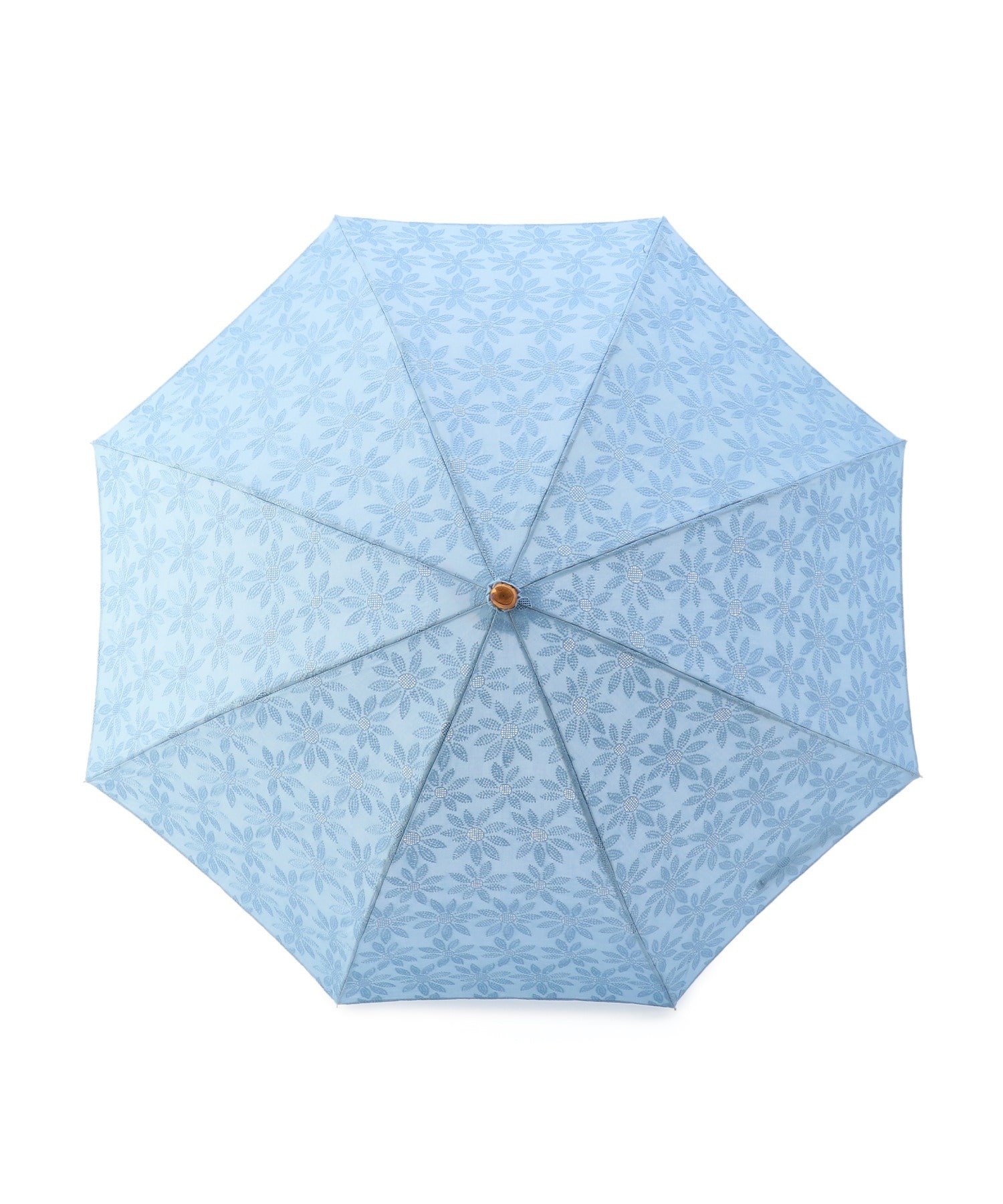 フラワー刺繍日傘 詳細画像 ブルー 2