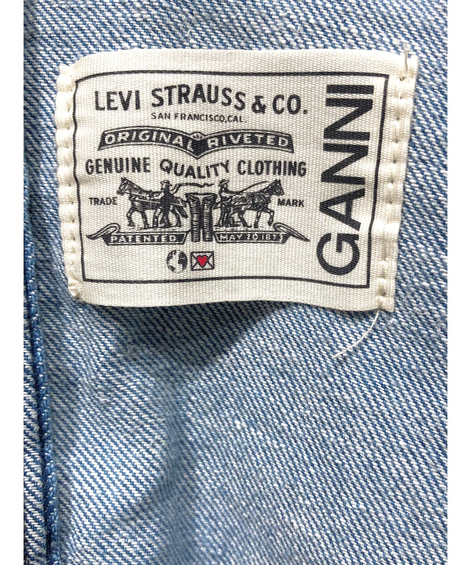 GANNI×LEVIS / ビッグカラーデニムシャツ｜ESTNATION ONLINE STORE 
