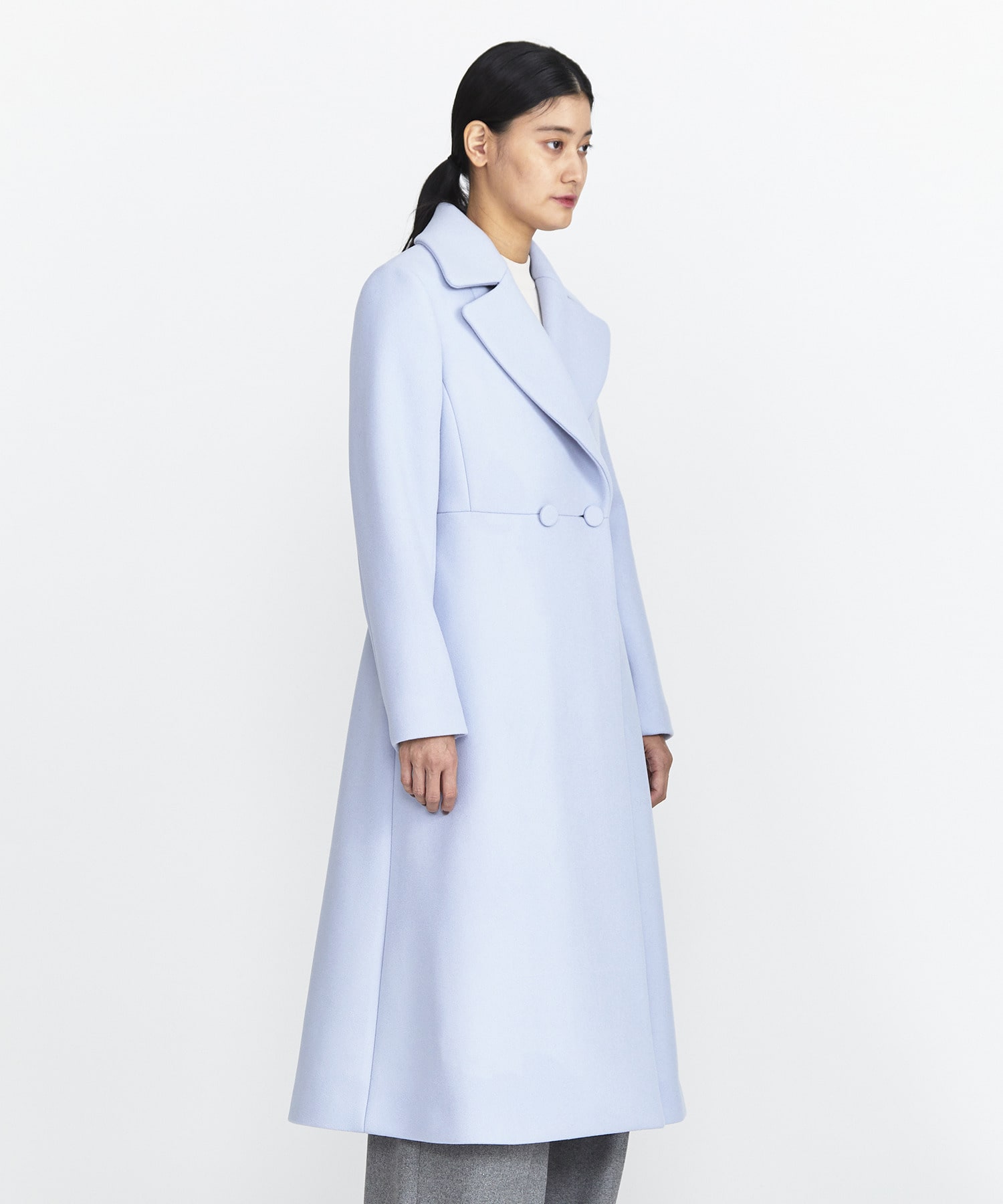 定番のお歳暮 冬ギフト エストネーション ベルテッドロングドレスコート チェスターコート Hlt No