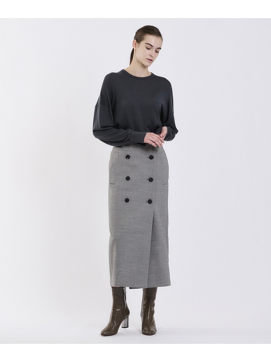 ESTNATION / ダブルクロストレンチスカート｜ESTNATION ONLINE STORE