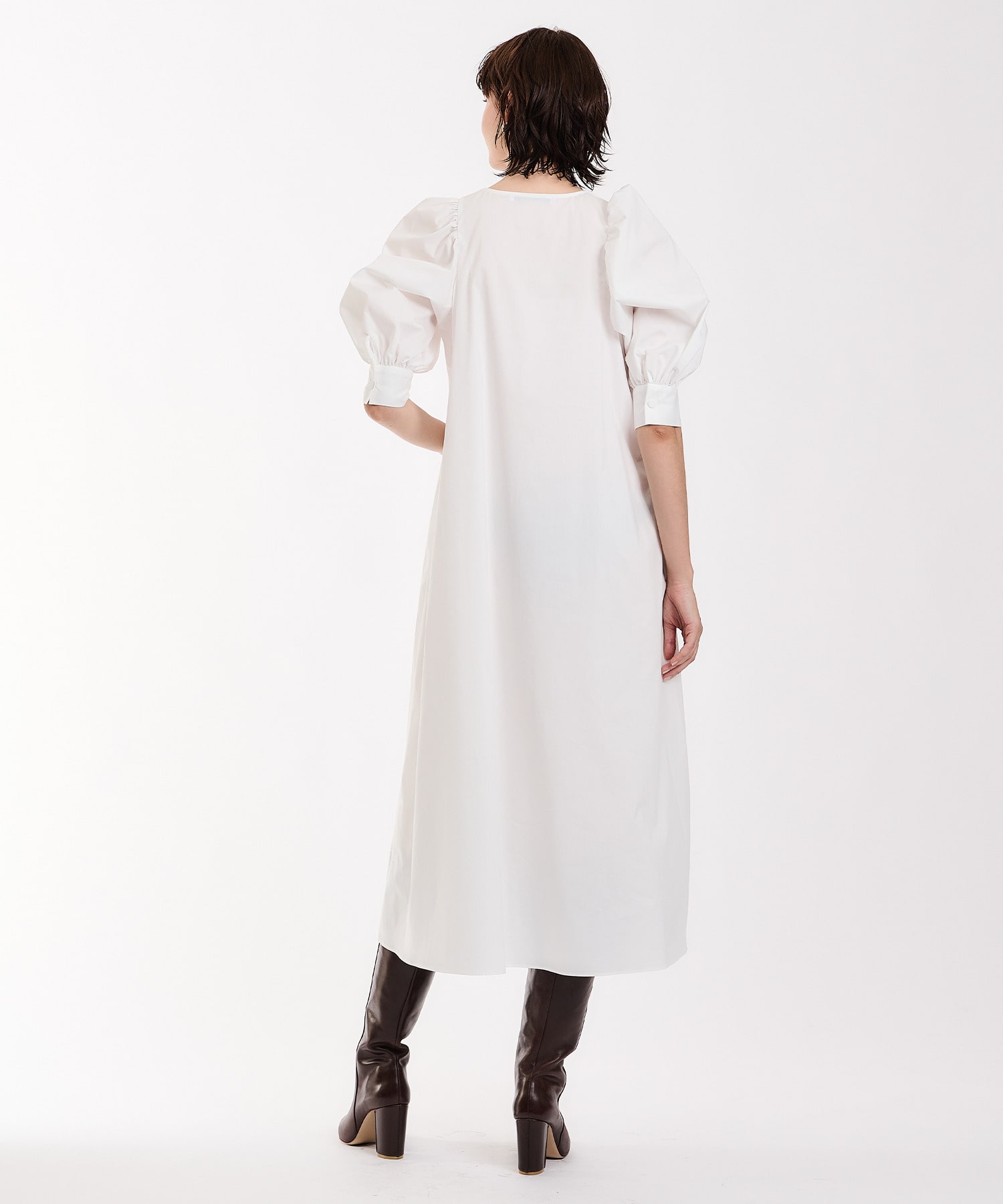 Estnation ボリュームスリーブロングワンピース Estnation Online Store エストネーション 公式通販