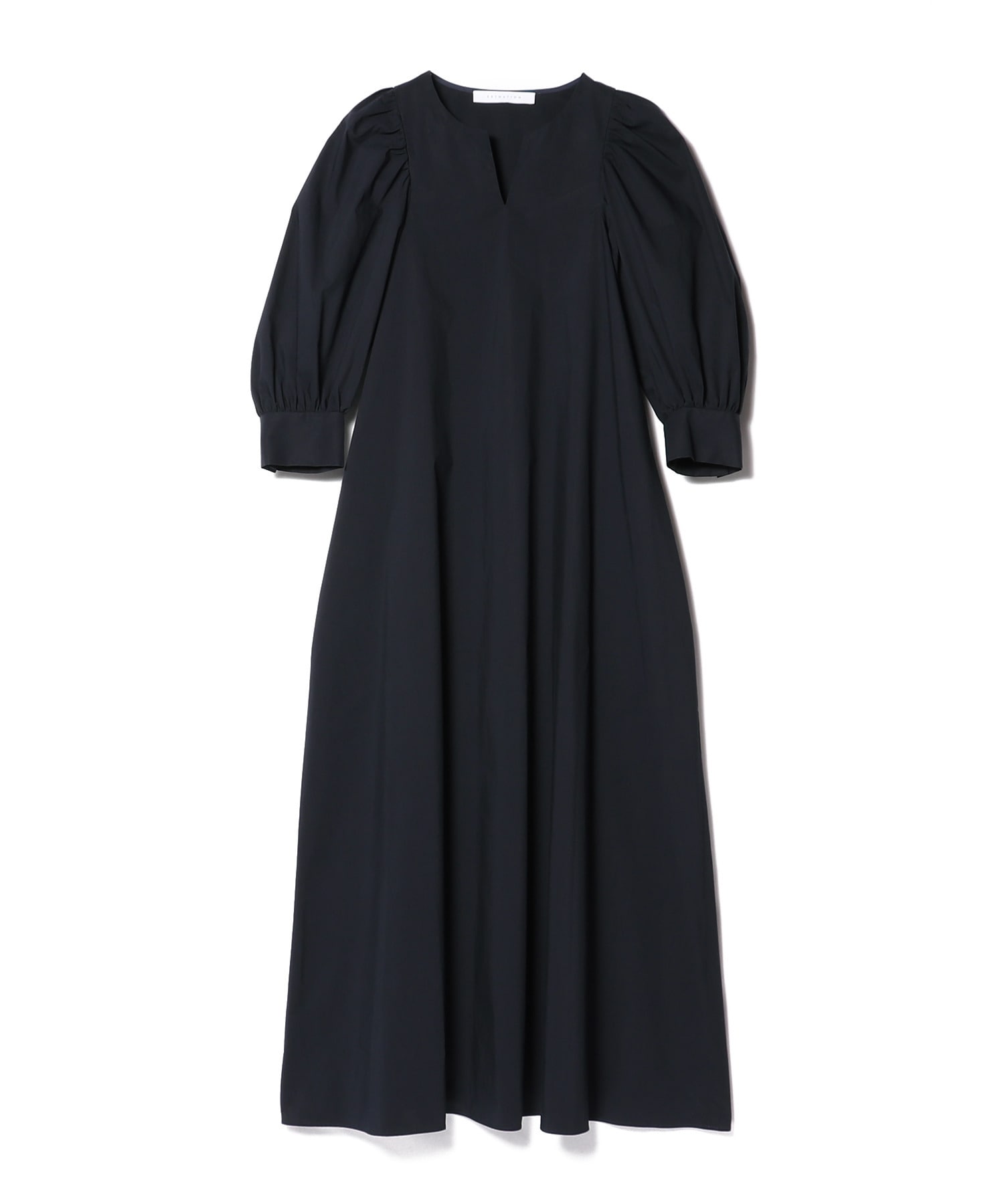 Estnation ボリュームスリーブロングワンピース Estnation Online Store エストネーション 公式通販