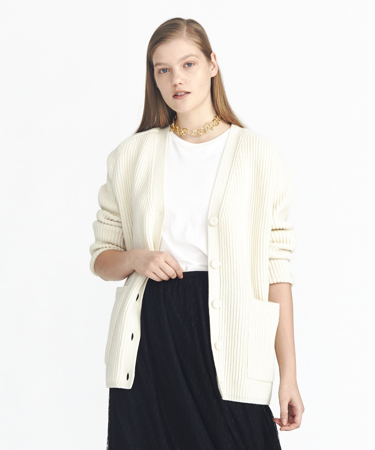 Estnation 畦vネックカーディガン Estnation Online Store エストネーション 公式通販