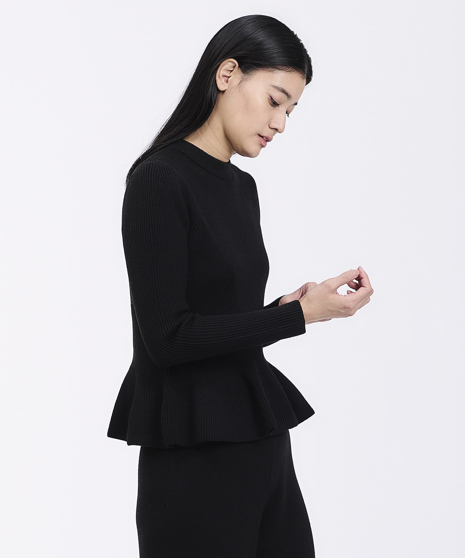 美品 エストネーション ペプラムトップス&パンツ