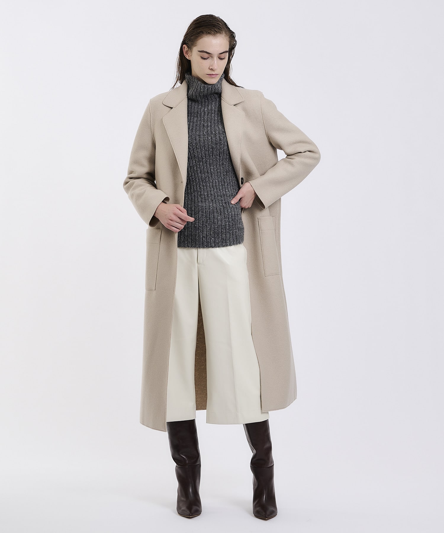 上品】 【HARRIS WHARF LONDON】定価50%OFF チェスターコート48 