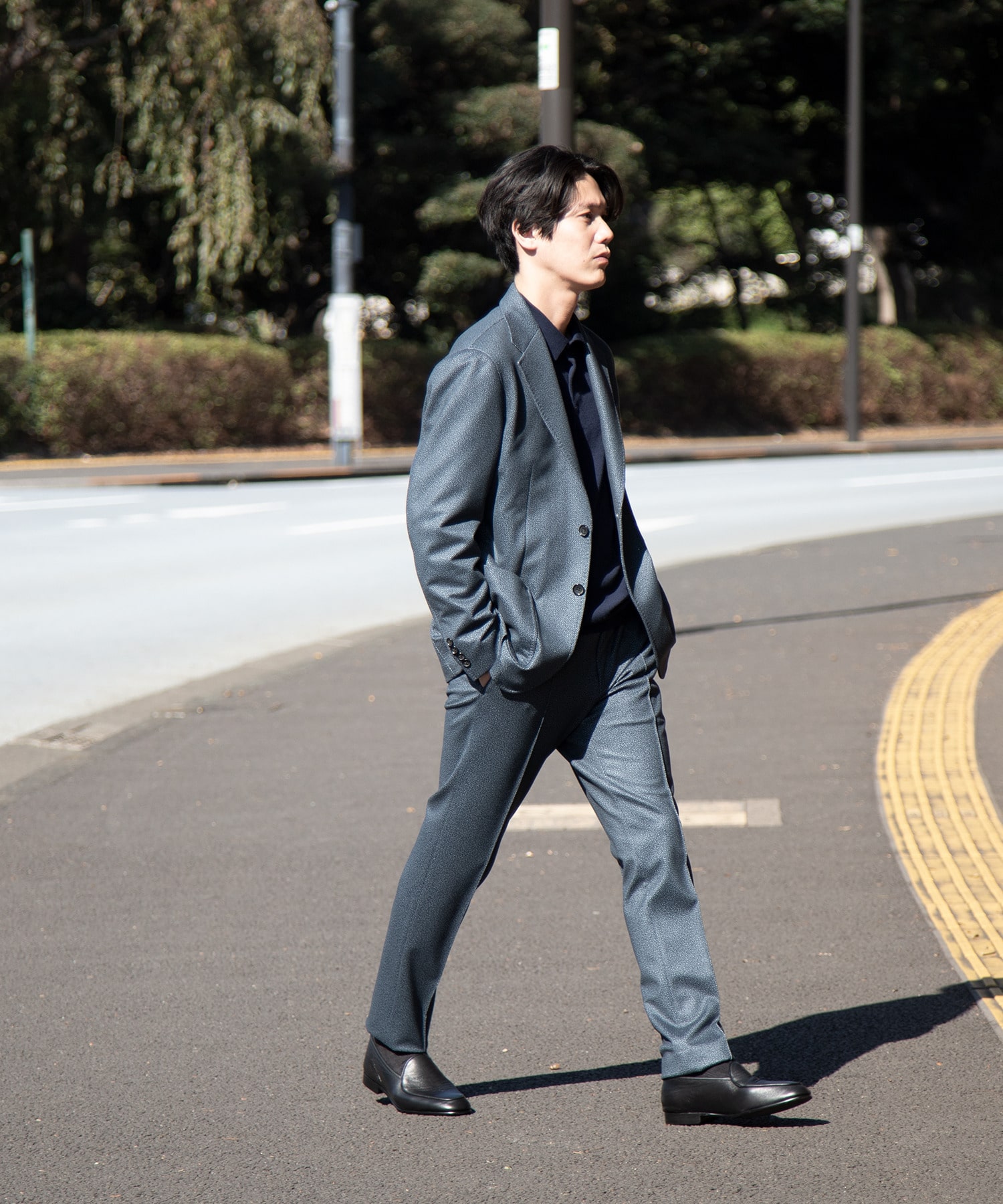 ESTNATION / ダウンファブリック セットアップスラックス｜ESTNATION