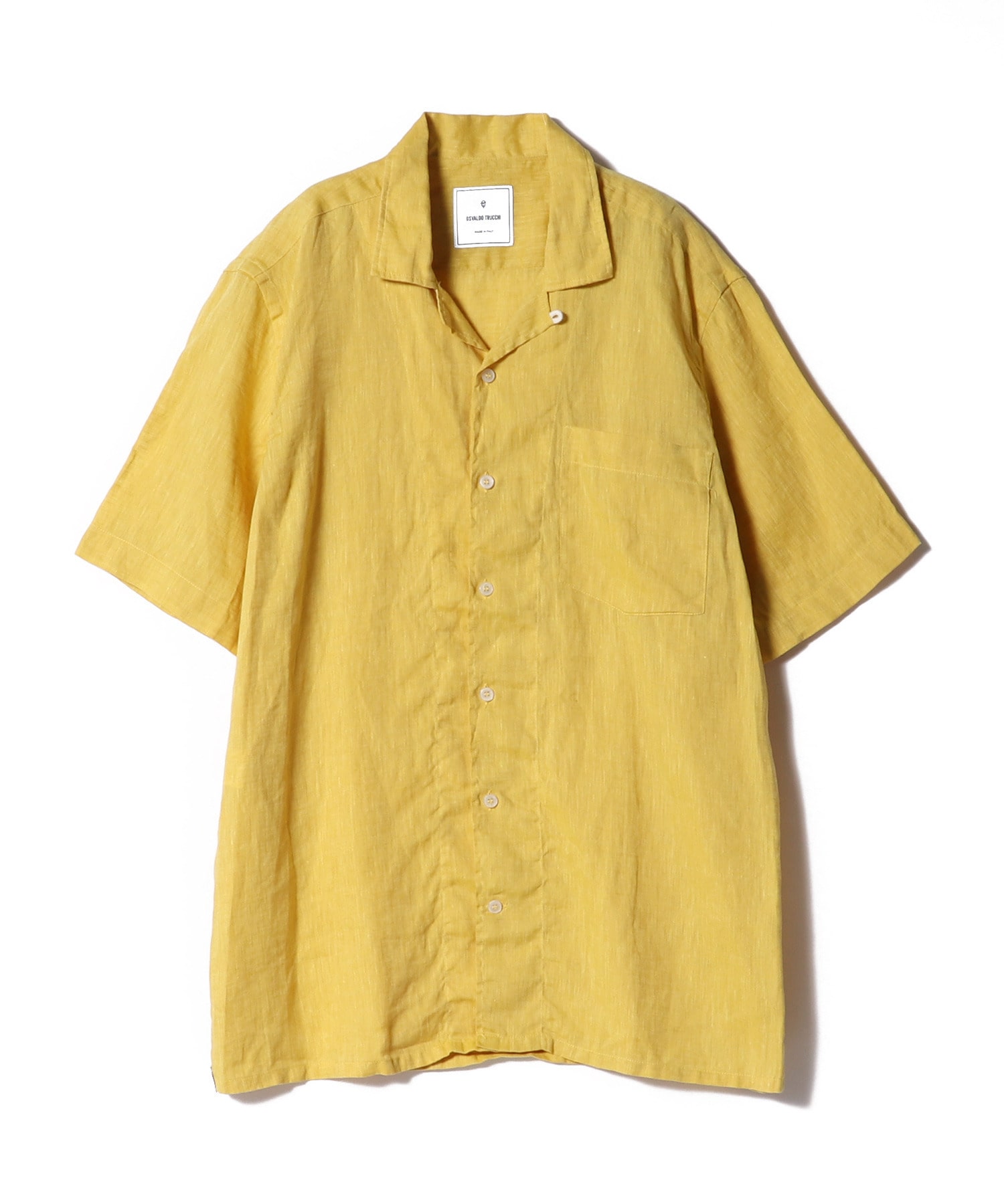 OSVALDO TRUCCHI / リネンオープンカラーシャツ