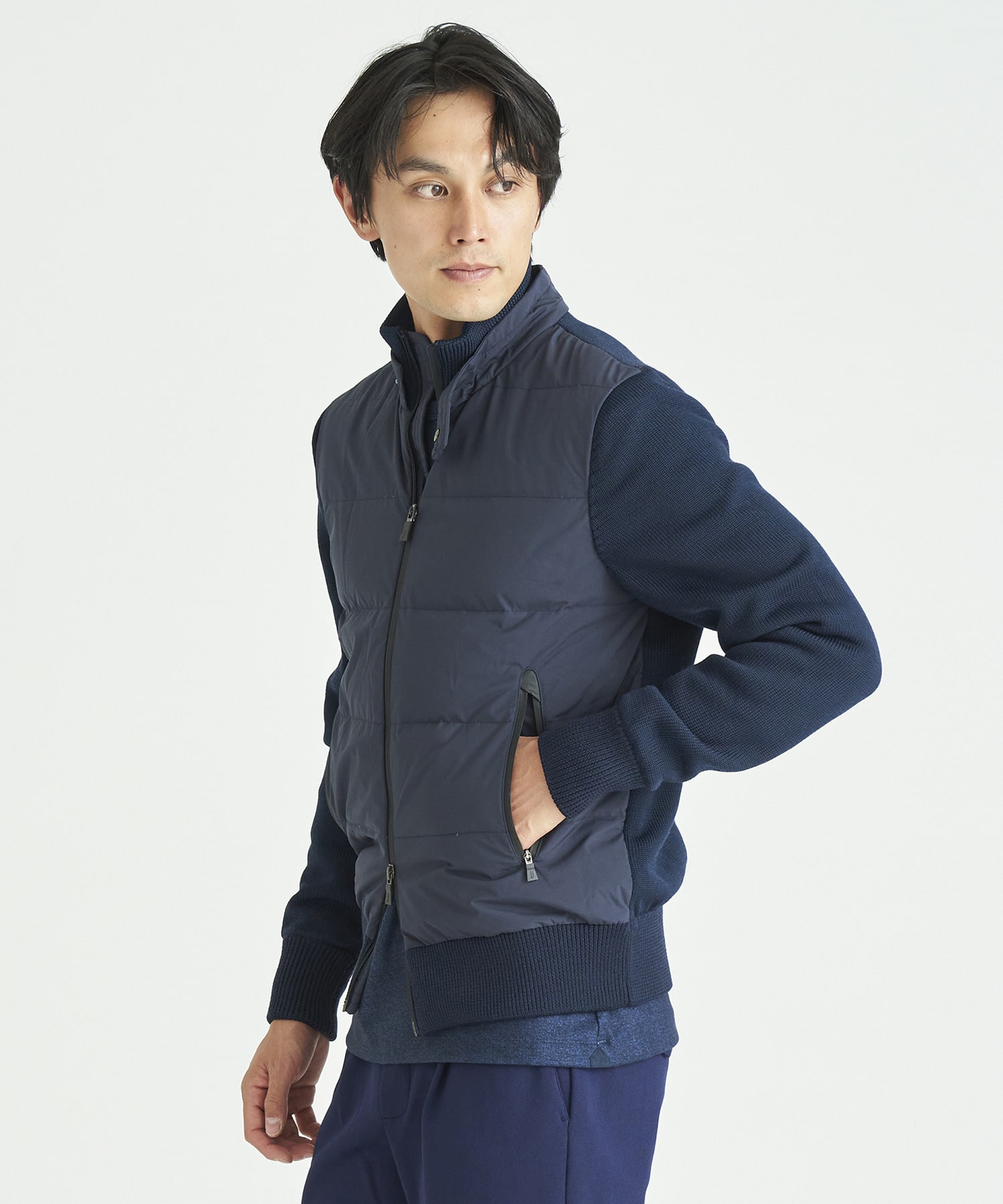 HERNO / GORE-TEX ニットコンビダウンジャケット《ESTNATION EXCLUSIVE