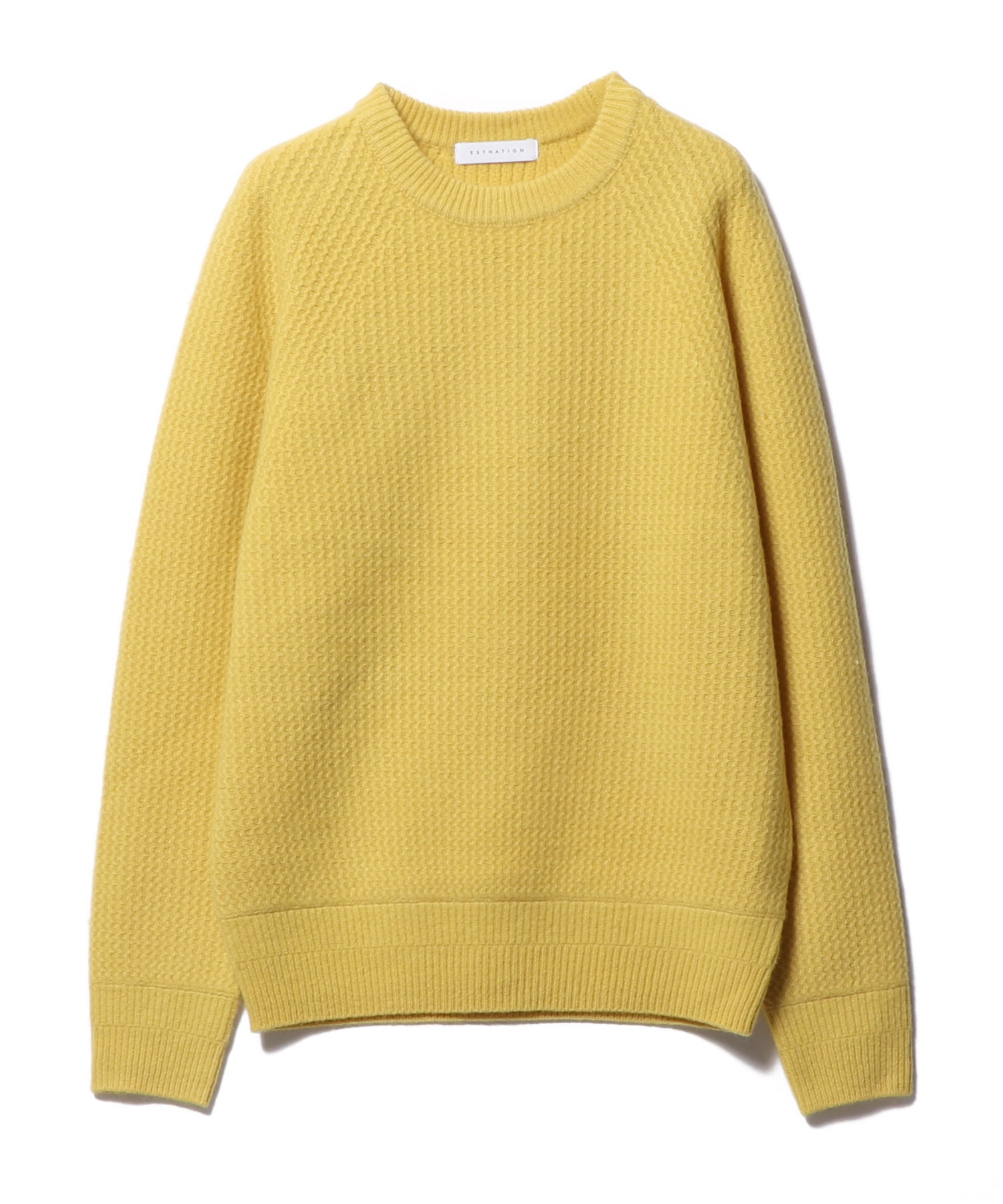 エストネーション□ウール×カシミヤ混 ノーカラーコート フレア エストネーション□ウール×カシミヤ混 ノーカラーコート フレア