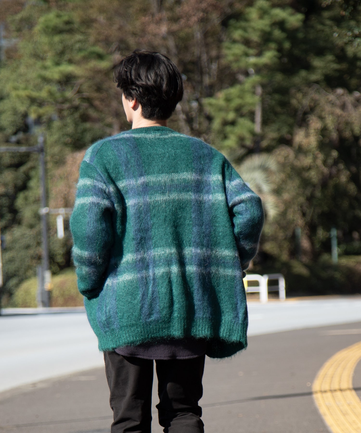 ESTNATION / チェック柄モヘヤカーディガン｜ESTNATION ONLINE STORE 