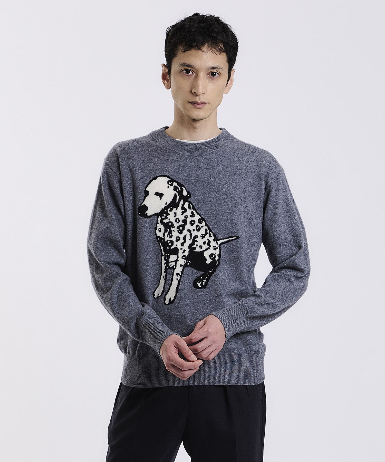 Estnation スカルダルメシアン柄カシミヤニット Estnation Online Store エストネーション 公式通販