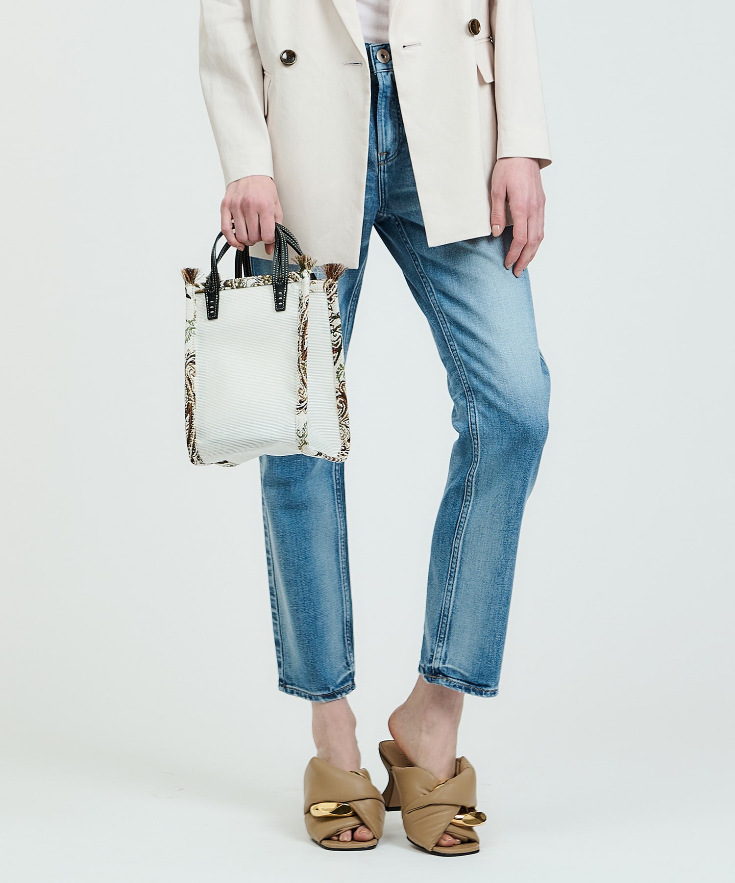 A VACATION / "CARAMEL MESH" トートバッグ