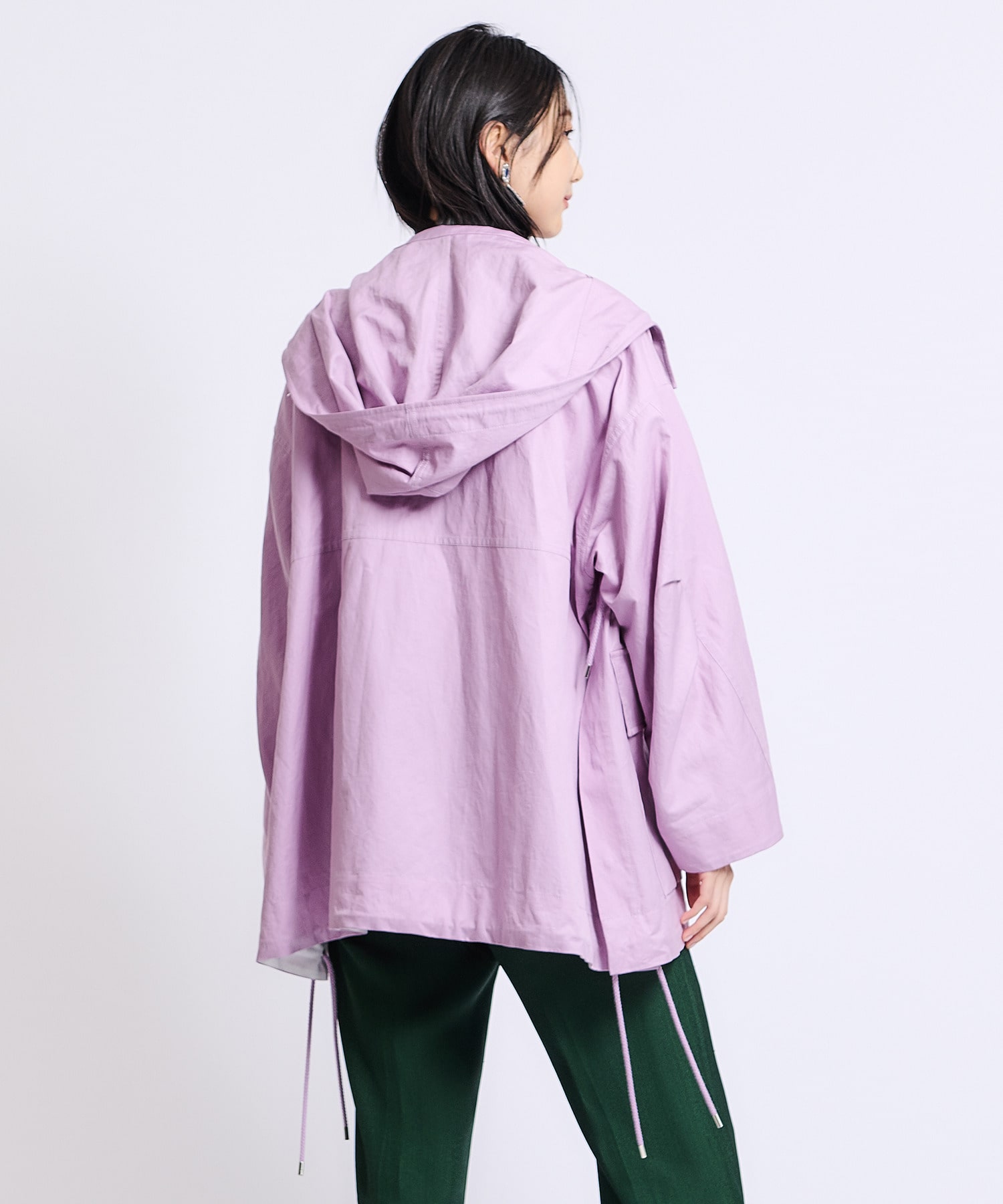 ESTNATION / コットンリネンフードジャケット<ESSENCEOFLUXURY