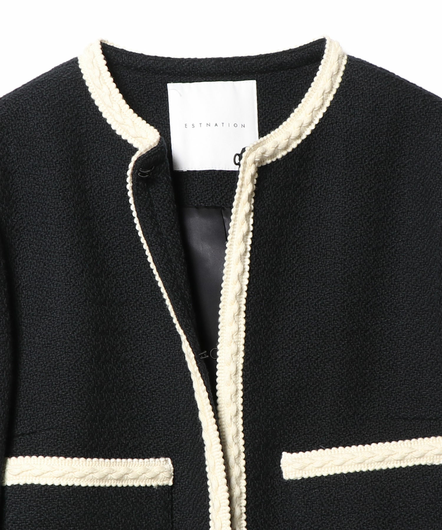 新品未使用タグ付き⭐︎エストネーション⭐︎ノーカラージャケット-