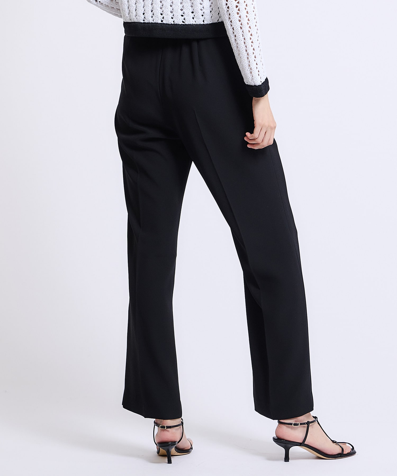 Estnation バックサテンジョーゼットパンツ Estnation Online Store エストネーション 公式通販