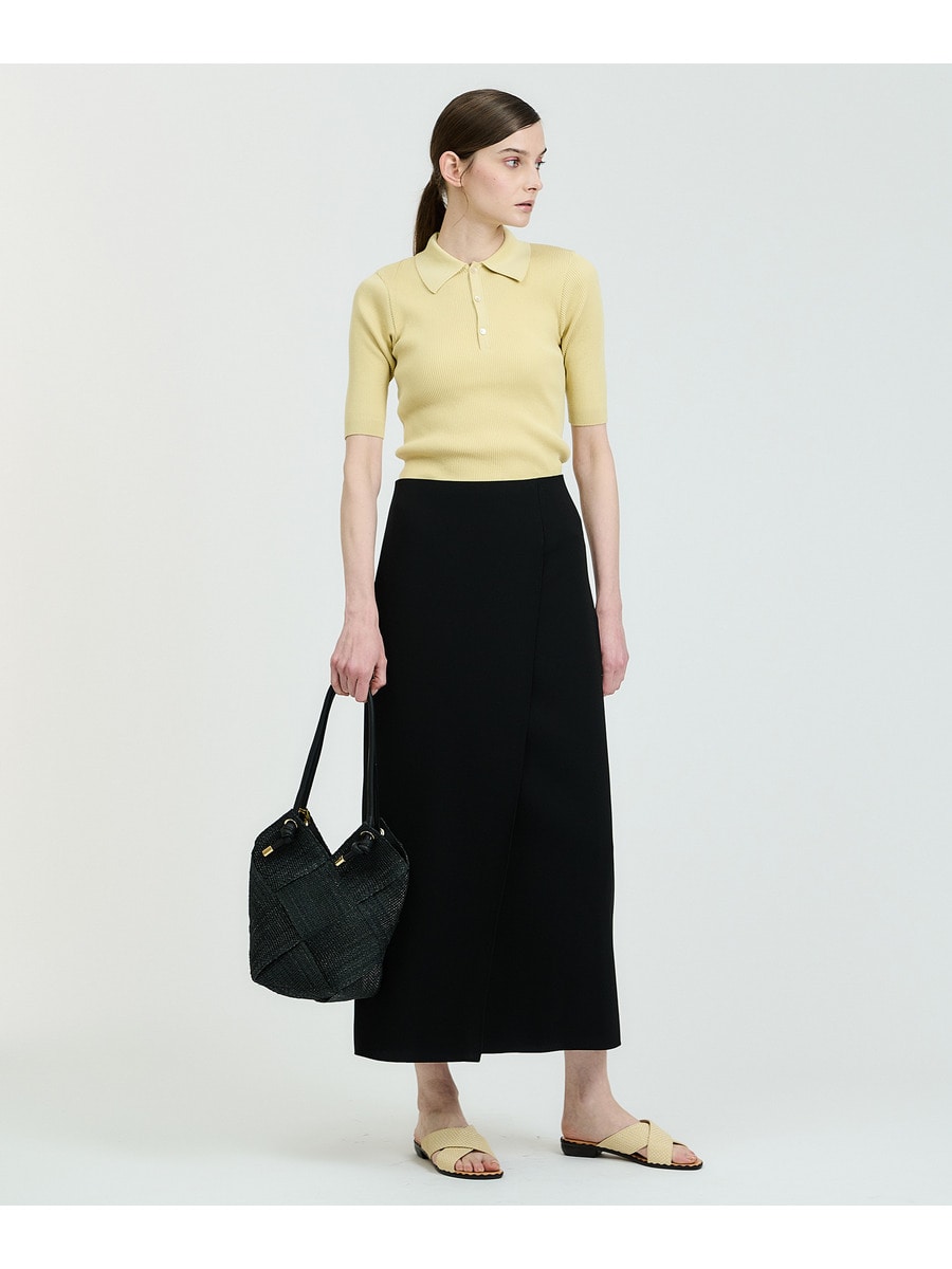 ESTNATION / バックサテンジョーゼットマキシスカート｜ESTNATION