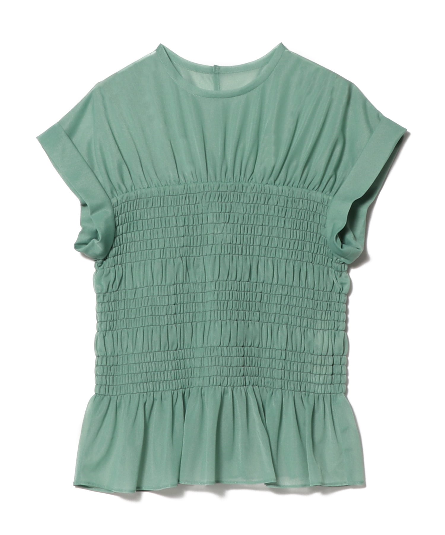 ESTNATION / トリコットオーガンジーシャーリングトップス|ESTNATION ONLINE STORE|エストネーション 公式通販