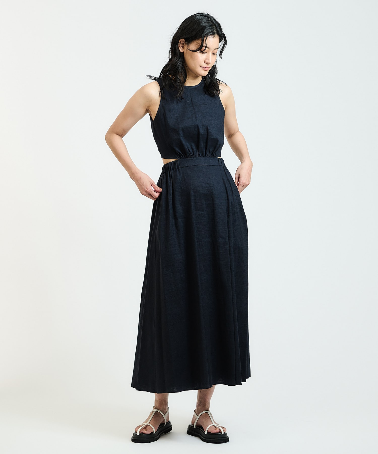 Estnation バックリボンリネンワンピース Estnation Online Store エストネーション 公式通販