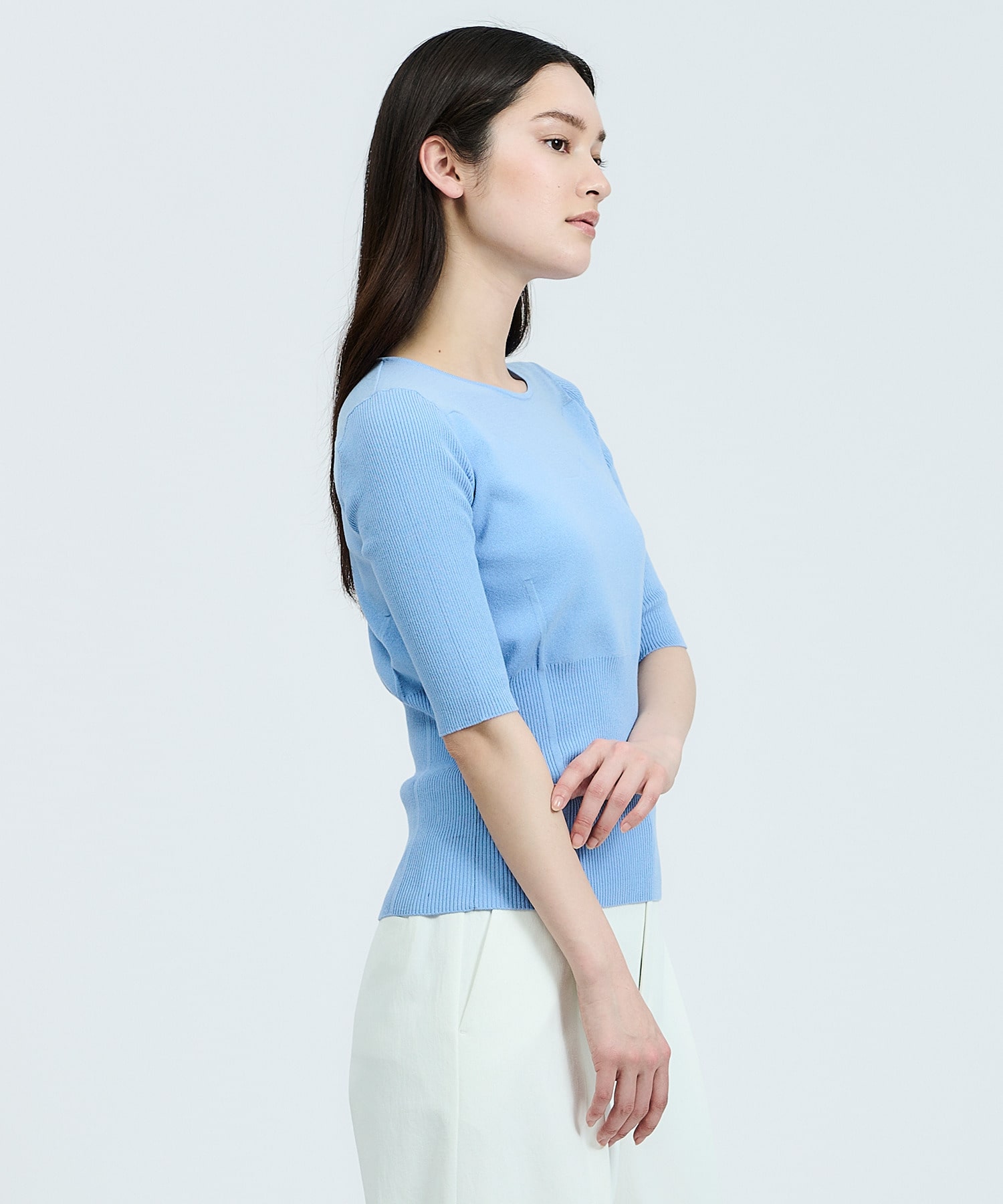 ESTNATION / シアーヨークリブニット｜ESTNATION ONLINE STORE 