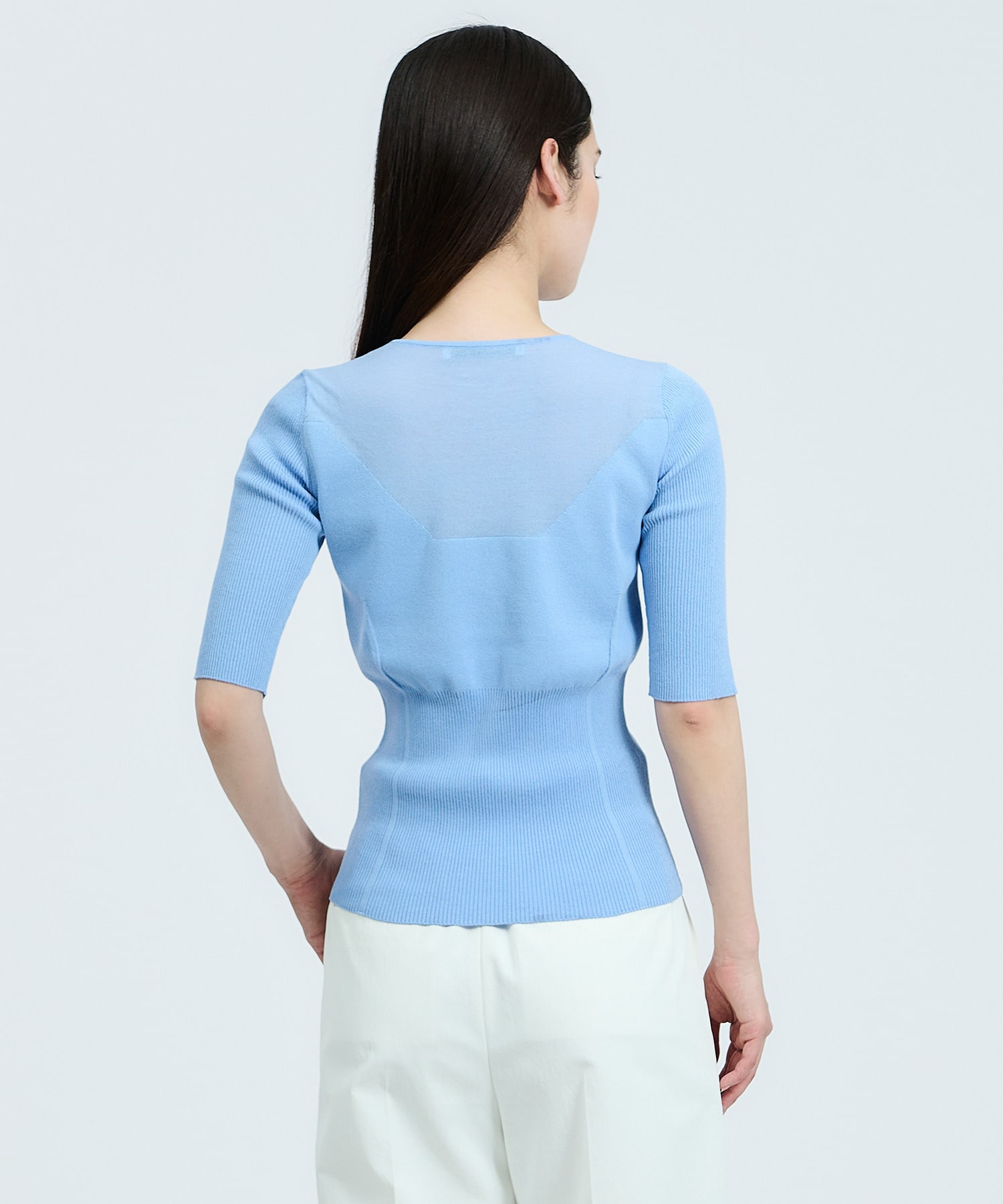 ESTNATION / シアーヨークリブニット｜ESTNATION ONLINE STORE 