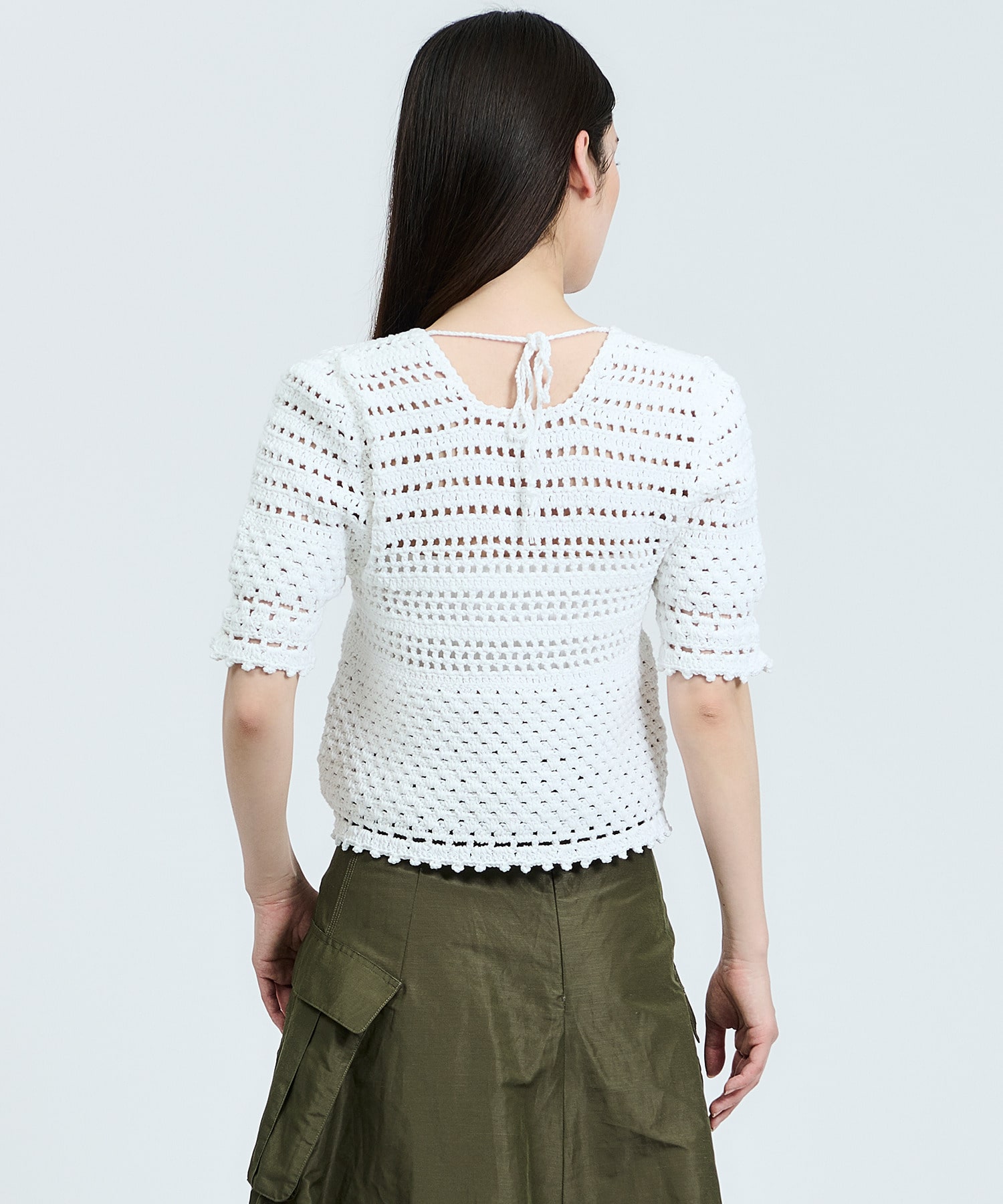 ESTNATION / クロシェハーフスリーブニット｜ESTNATION ONLINE STORE 