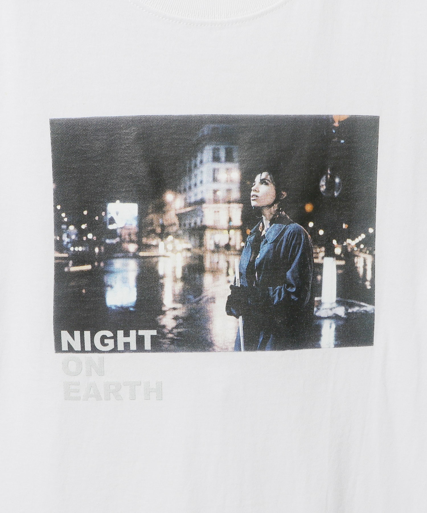 ”Night on Earth” Women'sプリントカットソー＜Jim Jarmusch＞ 詳細画像 ホワイト 3