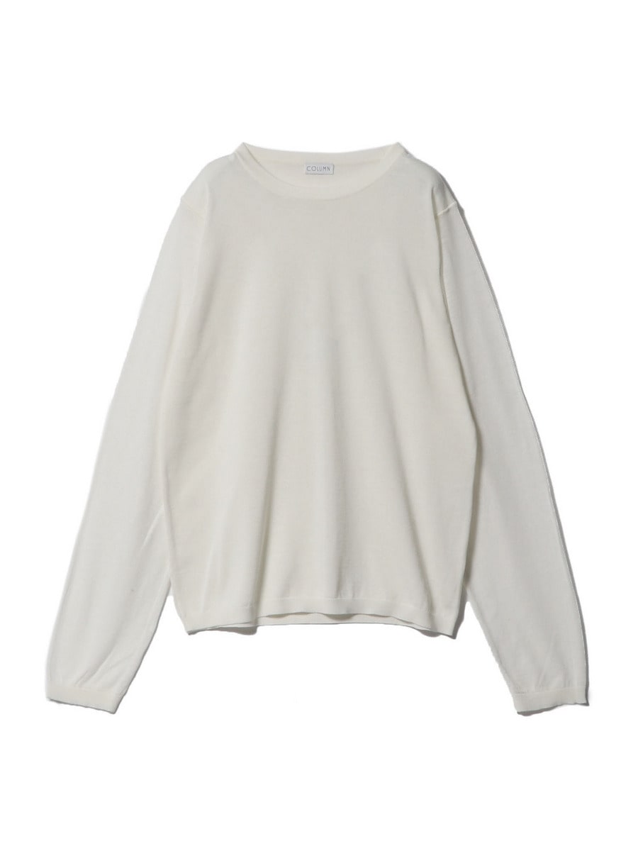 COLUMN / シルクコットンクルーネックニット｜ESTNATION ONLINE