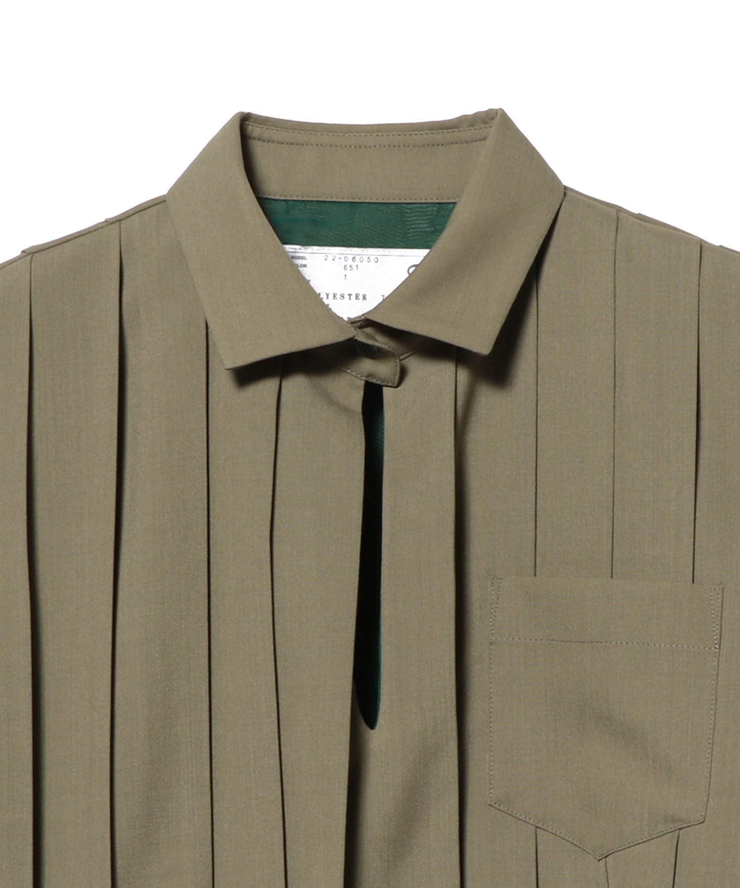 時間指定不可】 sacai プリーツシャツ abamedyc.com