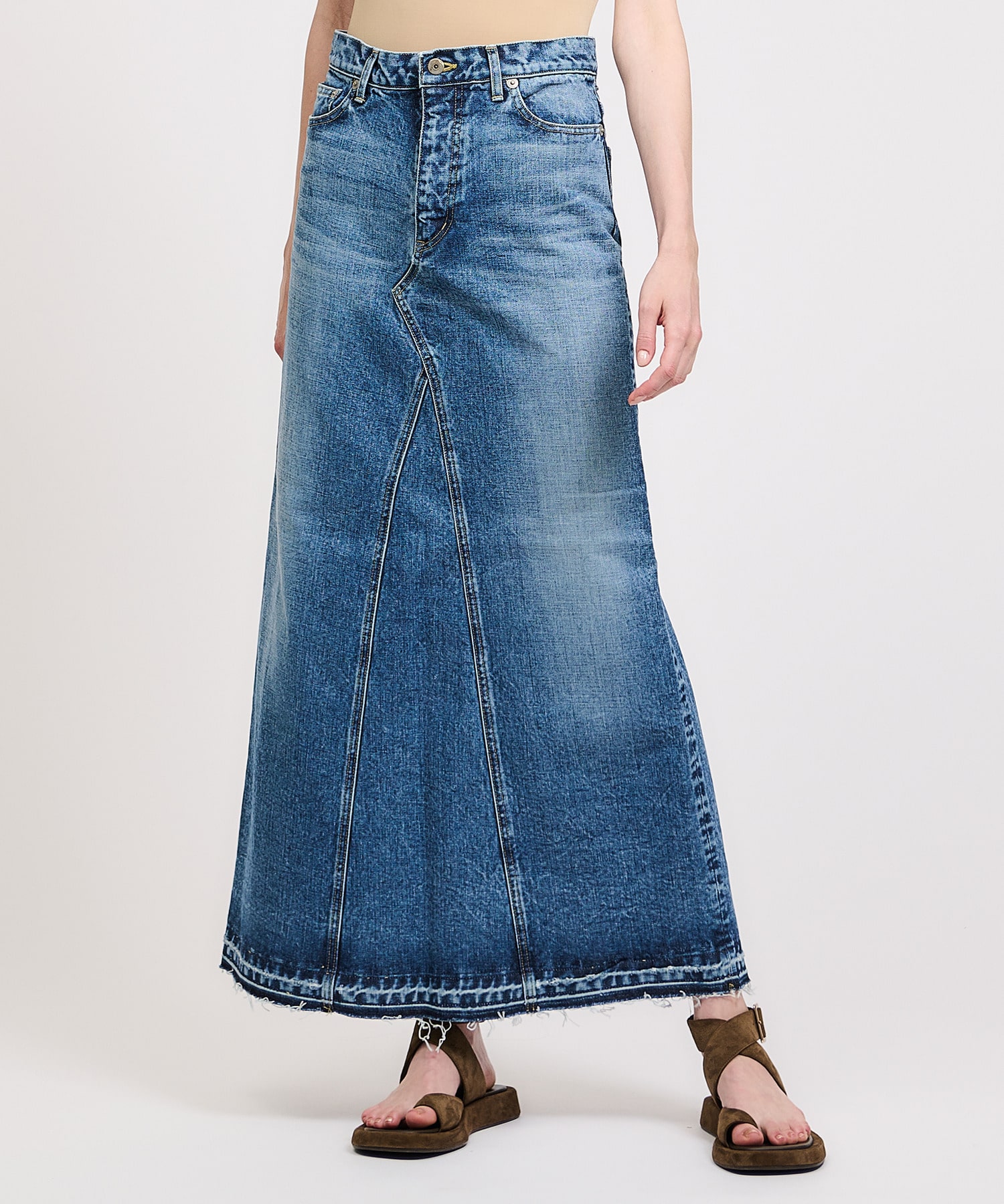 KSUBI MUSE MAXI スリットデニムスカート KSUBI MUSE MAXI スリットデニムスカート