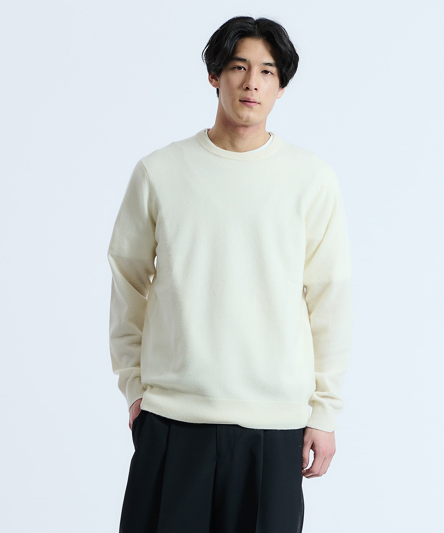 ESTNATION / ウォッシャブルカシミヤクルーネックニット｜ESTNATION ONLINE STORE｜エストネーション 公式通販