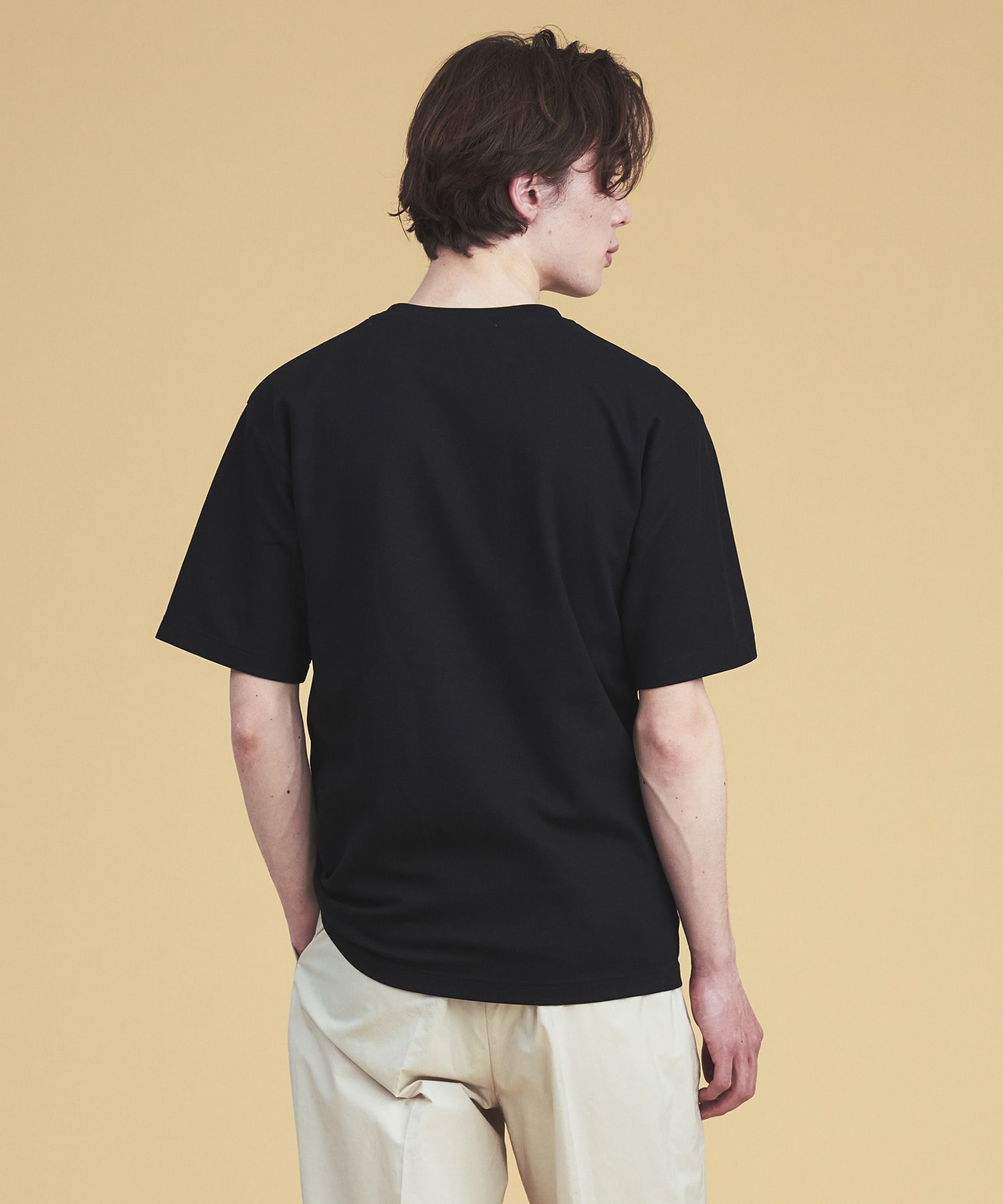 スラッシュポケットTシャツ 詳細画像 ブラック 5