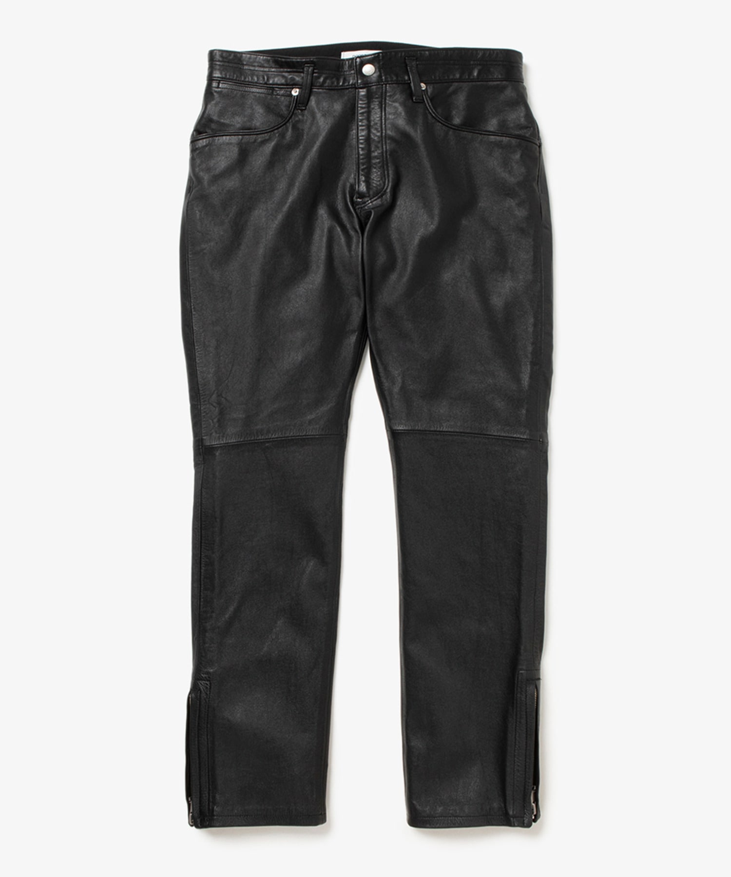 EXPLORER JEANS DROPPED FIT COW LEATHER