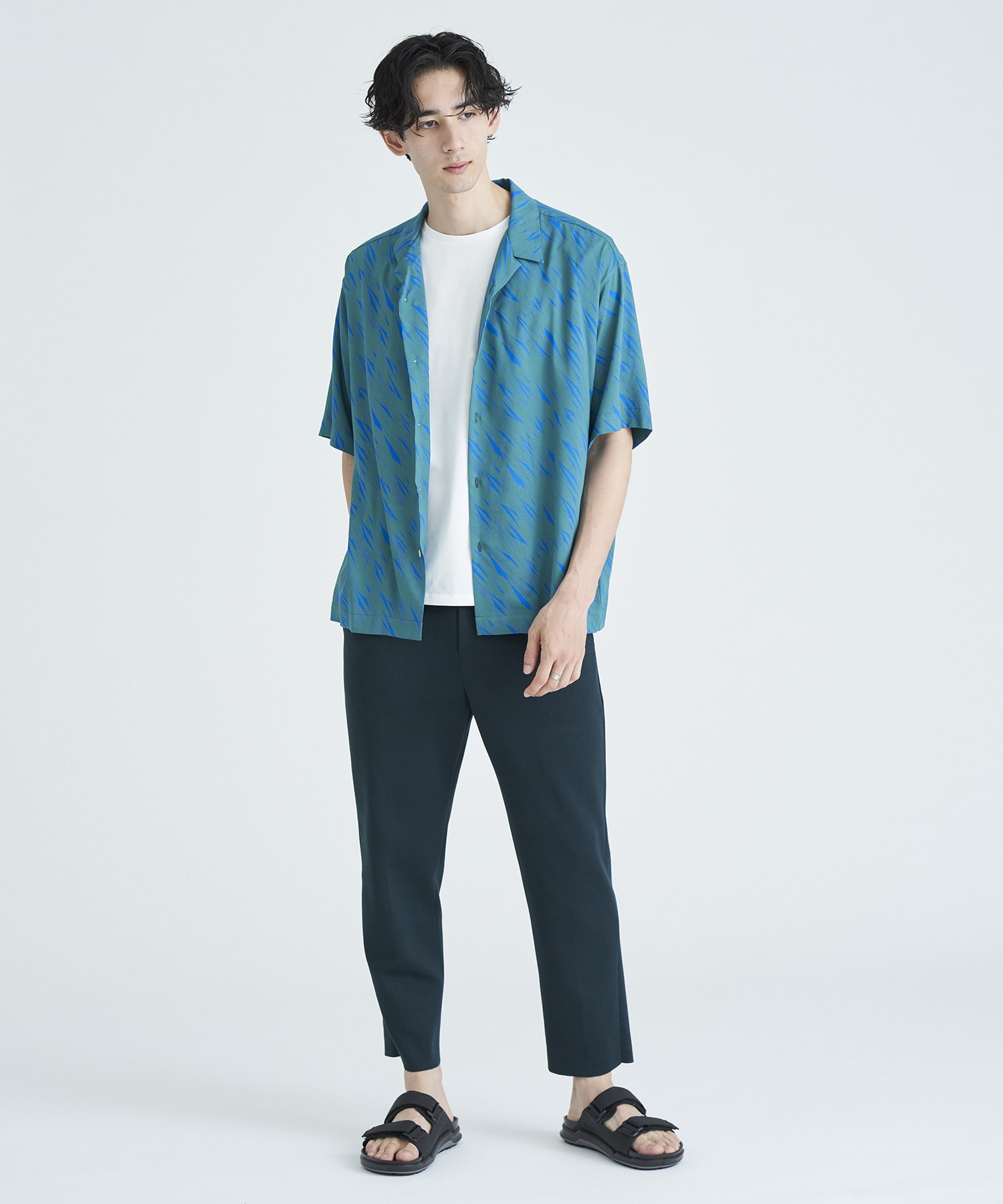 ESTNATION / ウォッシャブルレーヨンプリントシャツ|ESTNATION ONLINE