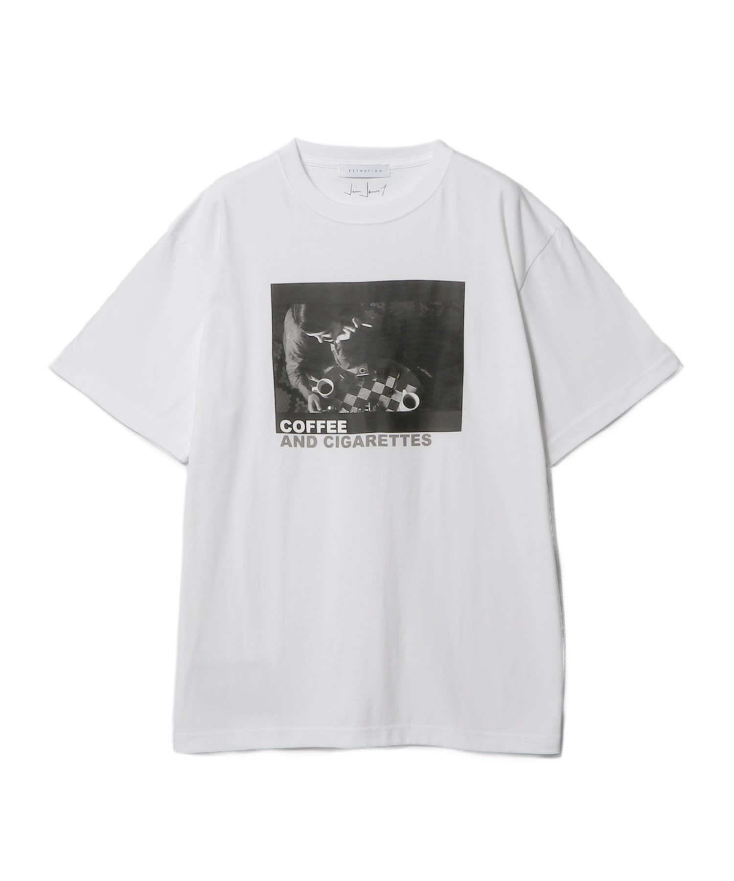 ESTNATION / ”Coffee and Cigarettes” Men'sプリントカットソー<Jim Jarmusch>