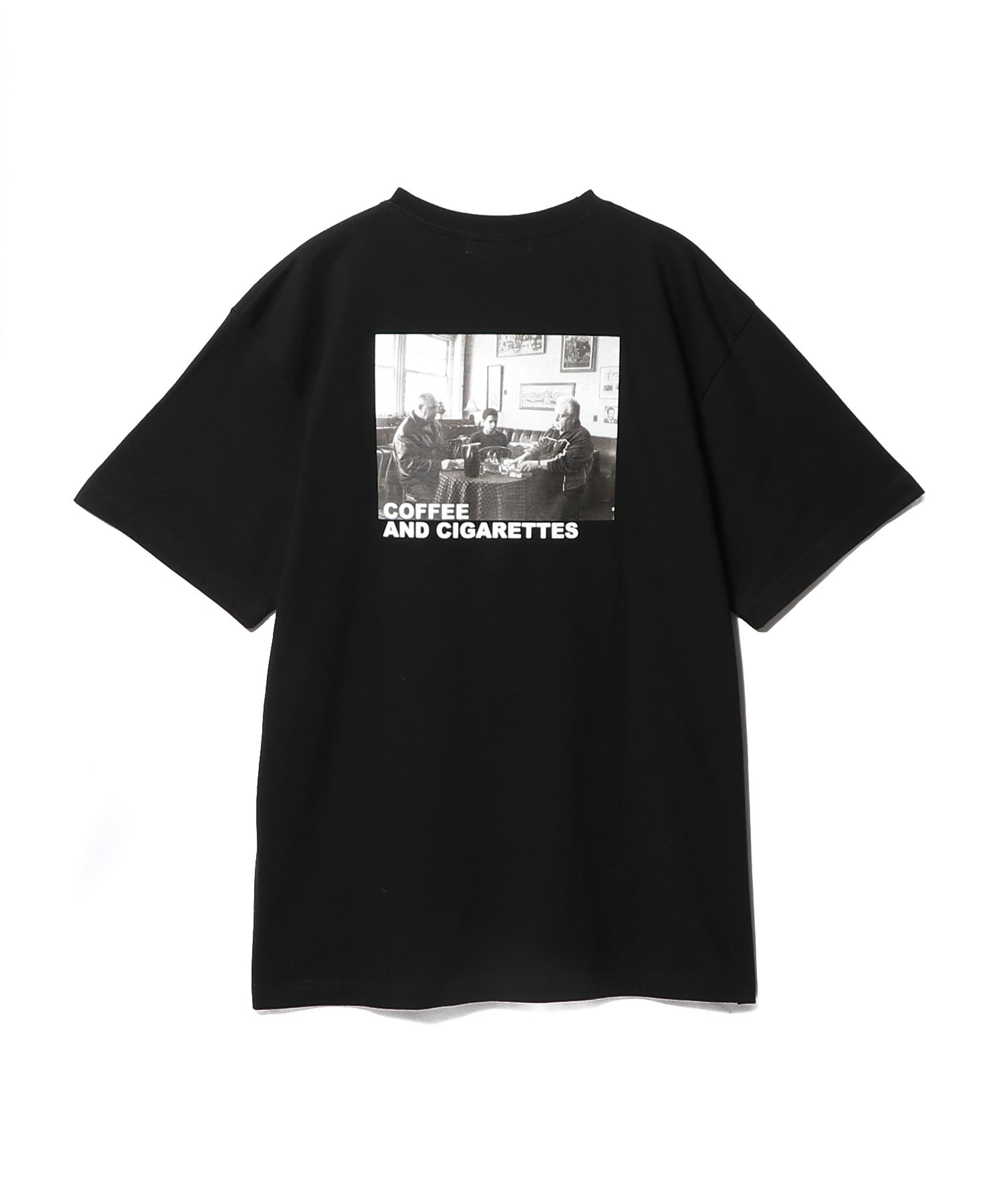 ”Coffee and Cigarettes” Men'sバックプリントカットソー＜Jim Jarmusch＞