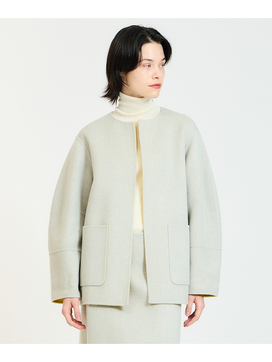 ESTNATION / バイカラーリバーノーカラーコート|ESTNATION ESTNATION / バイカラーリバーノーカラーコート|ESTNATION