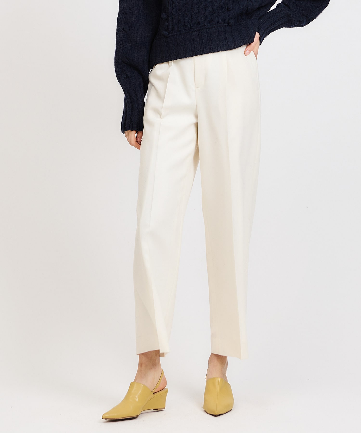 ESTNATION / ウールツイルタックワイドパンツ｜ESTNATION ONLINE STORE｜エストネーション 公式通販