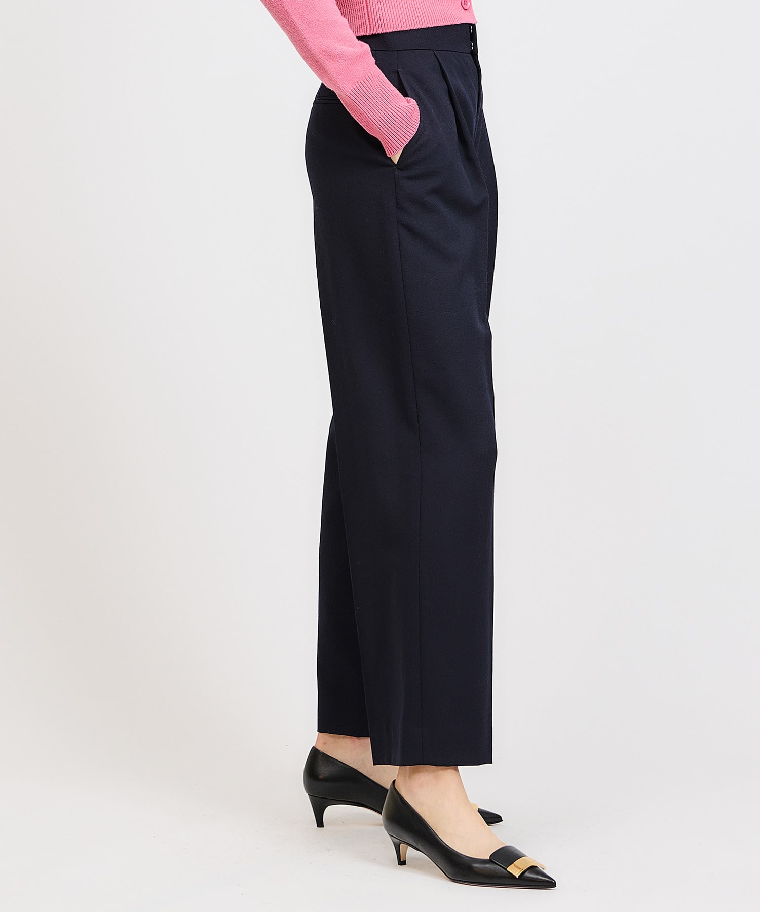 ESTNATION / ウールツイルタックワイドパンツ｜ESTNATION ONLINE STORE  