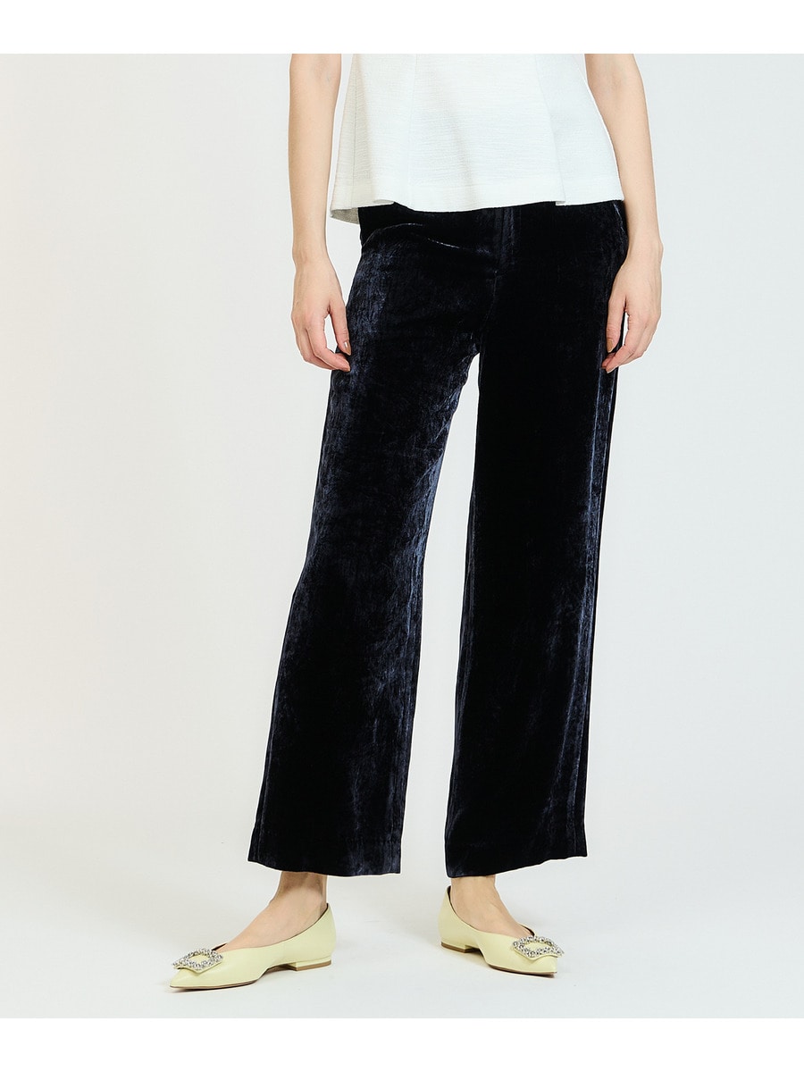 seyto（セイト）の「Crash velour wide flare pants / クラッシュベロアワイドフレアパンツ（その他パンツ）」 -  WEAR