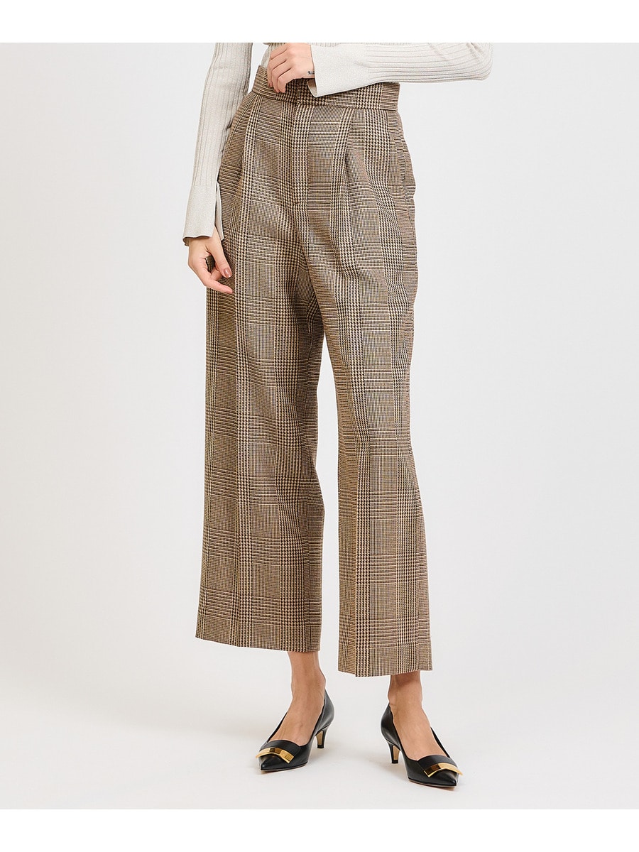新品　チェックパンツ