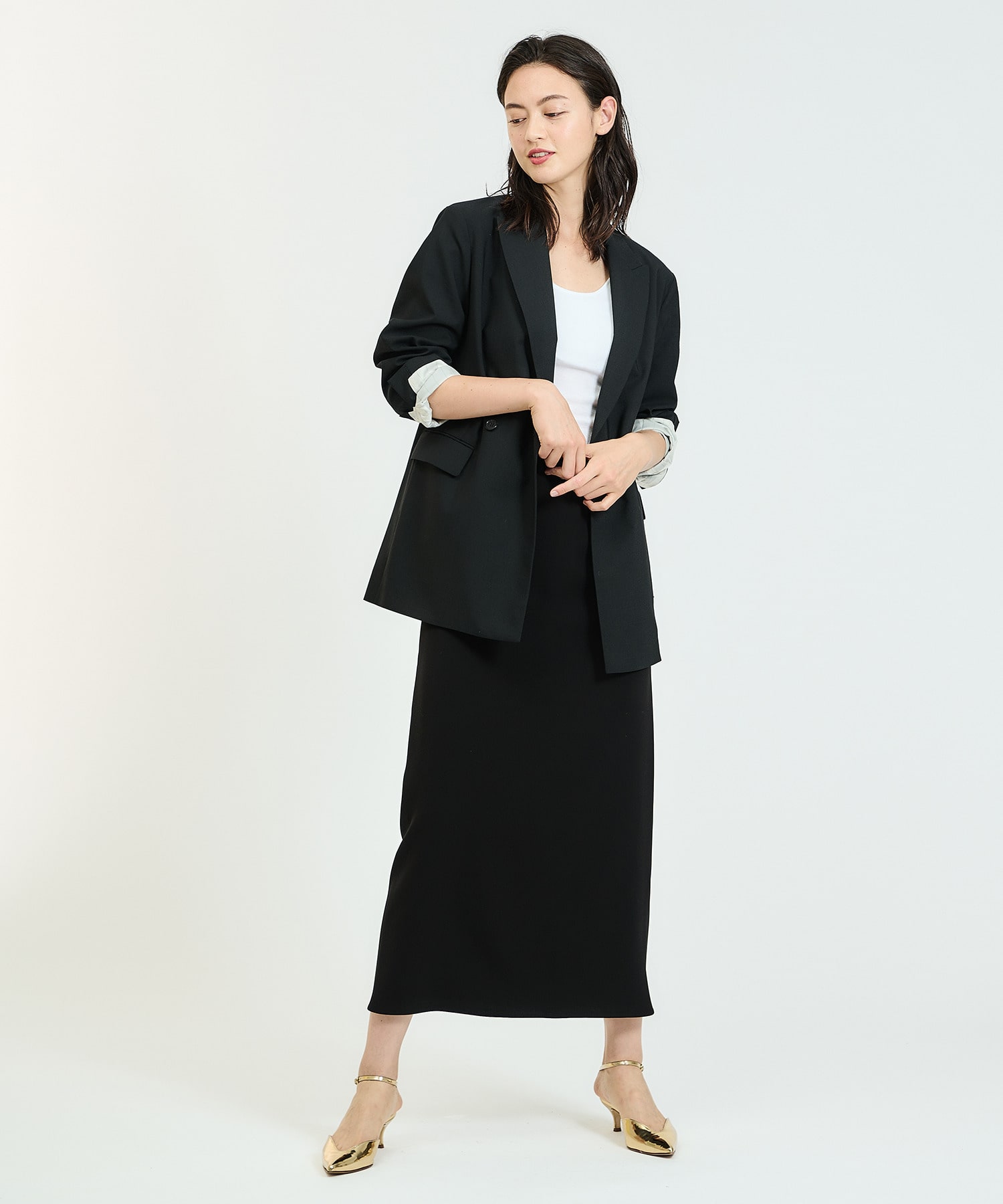 ESTNATION / ダブルクロスIラインスカート｜ESTNATION ONLINE STORE 