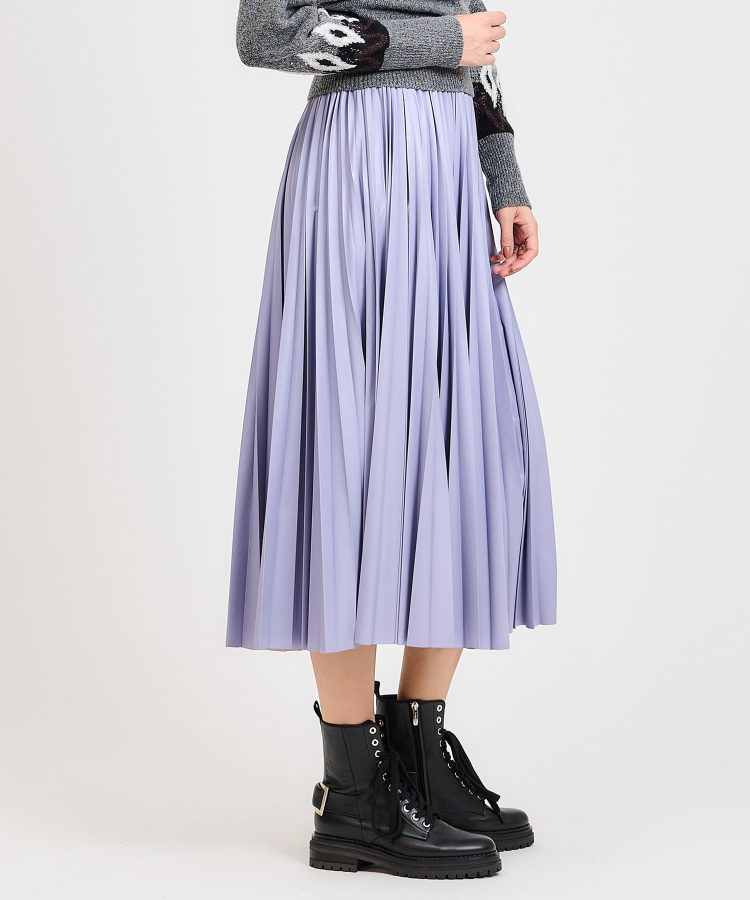 ESTNATION / フェイクレザープリーツスカート|ESTNATION ONLINE STORE
