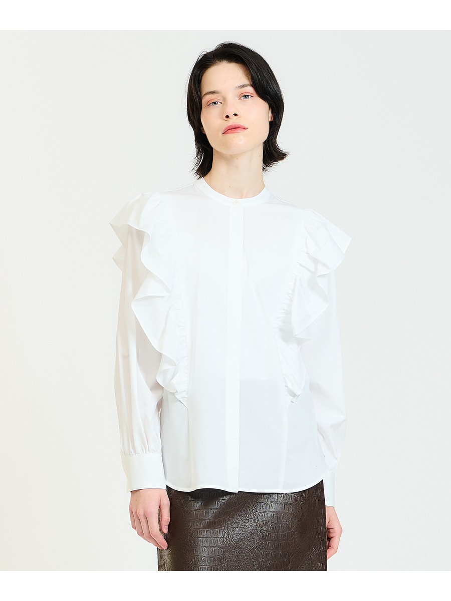 ショルダーフリルブラウス《ONLINE EXCLUSIVE》