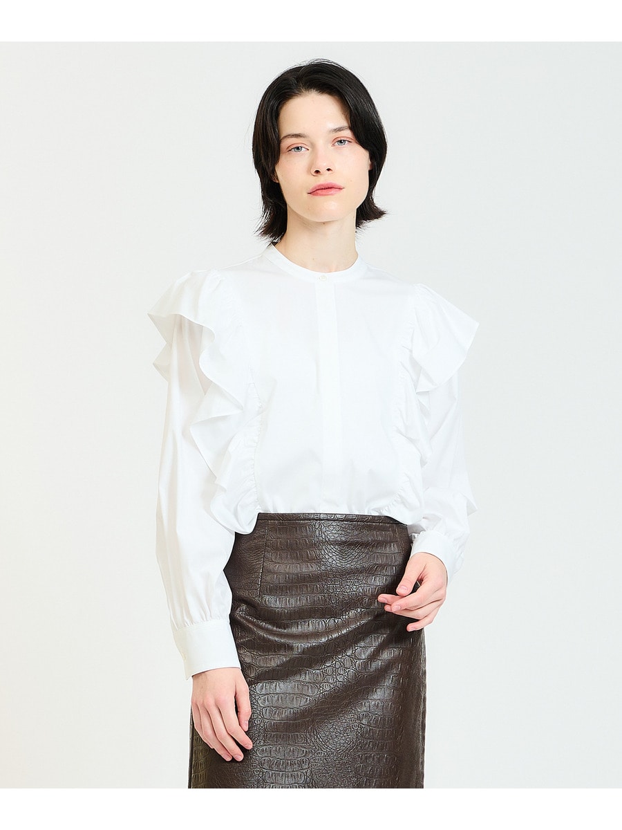 ショルダーフリルブラウス《ONLINE EXCLUSIVE》