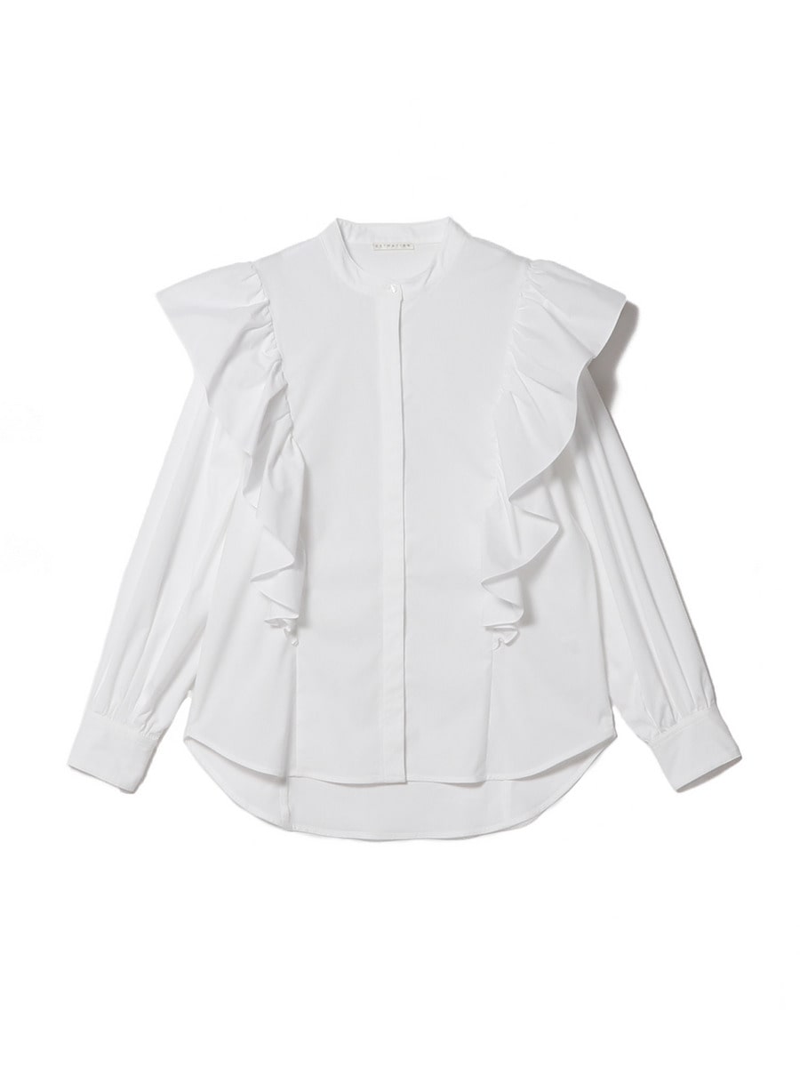 ショルダーフリルブラウス《ONLINE EXCLUSIVE》