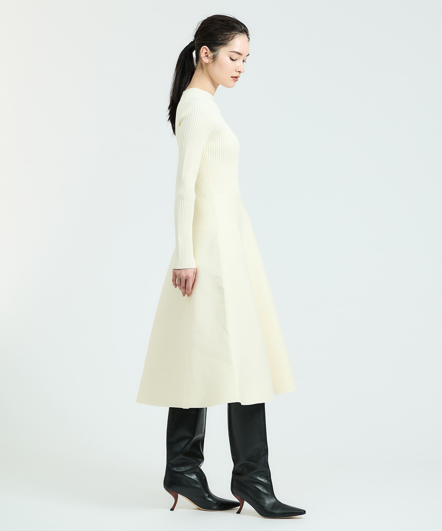 ESTNATION / リブフィット＆フレアワンピース｜ESTNATION ONLINE STORE 